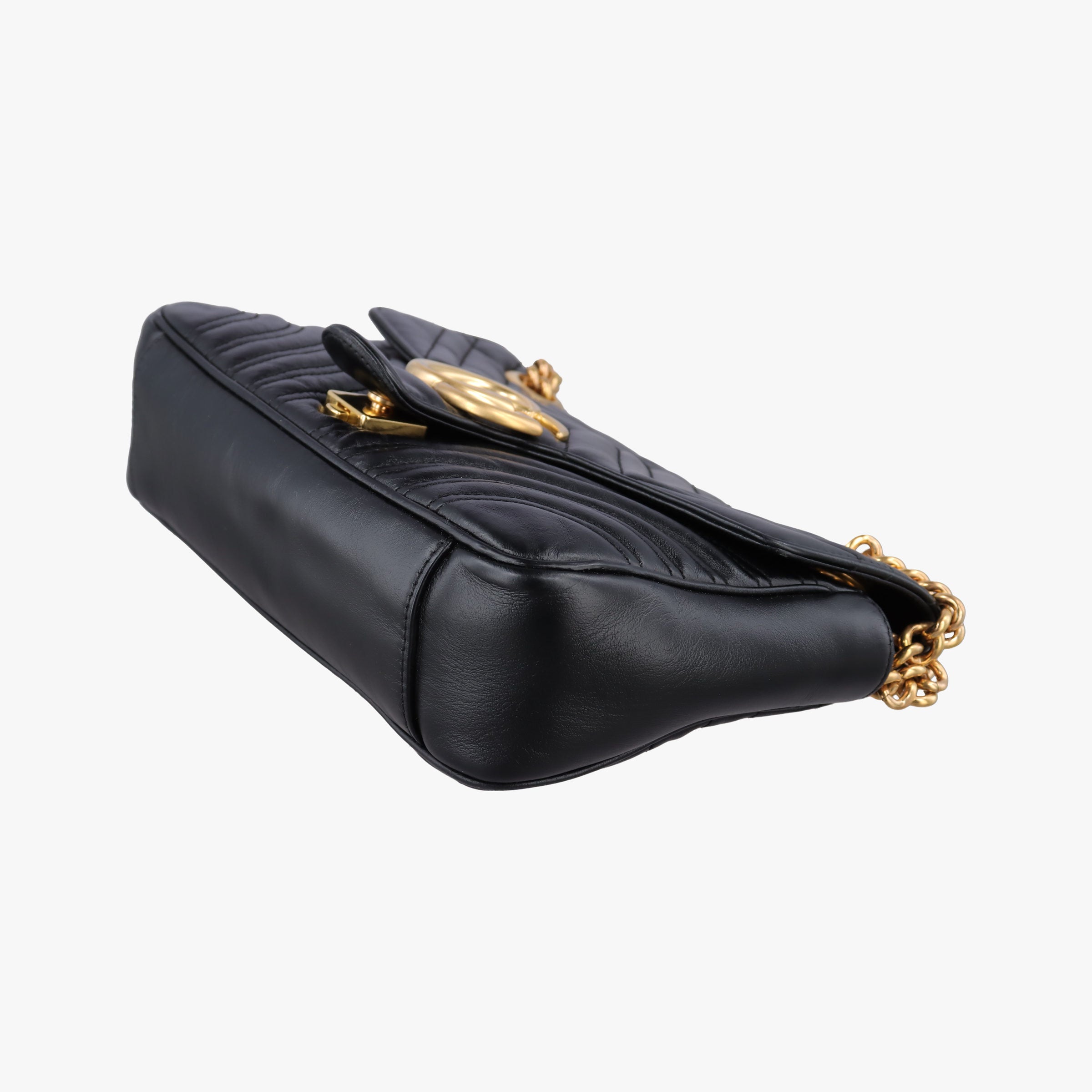 GG Marmont Black Leather 443497 G025889857GGマーモント ブラック レザー 443497 G025889857