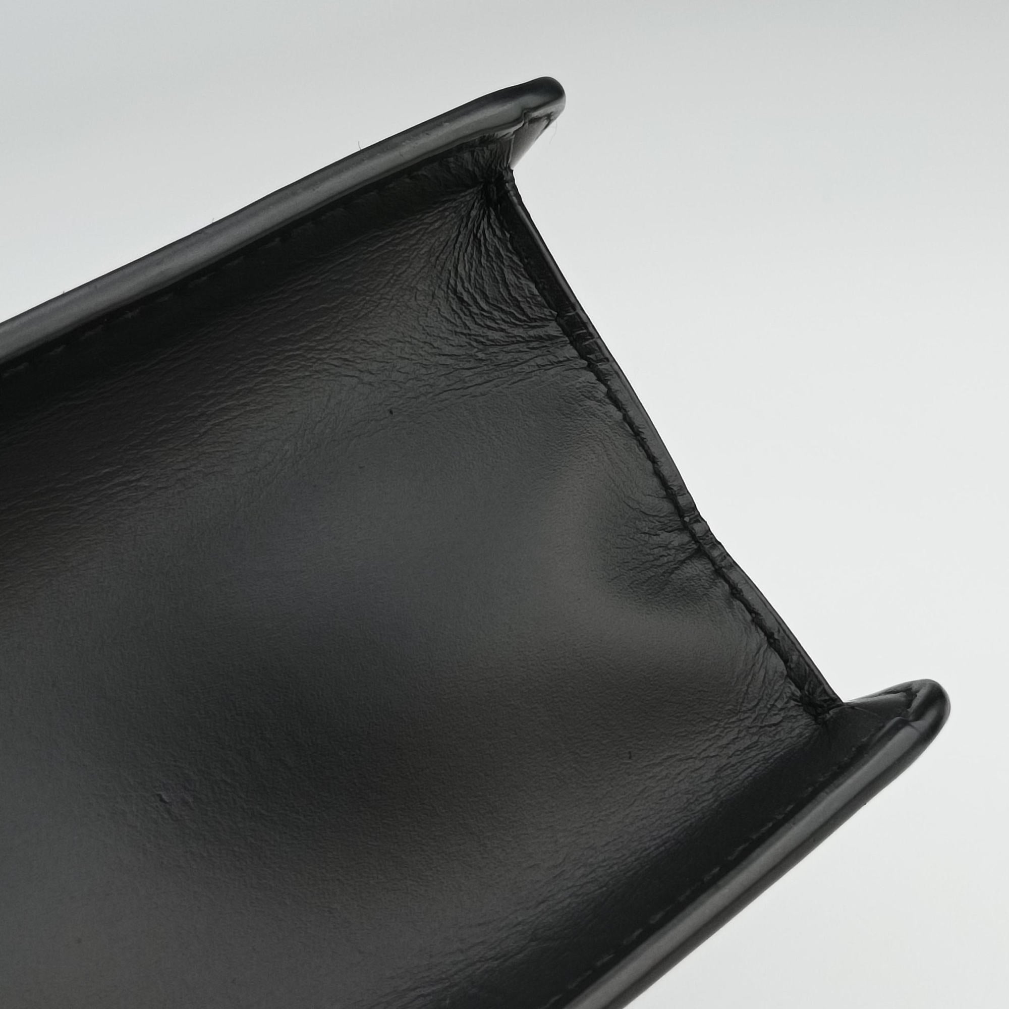 Sylvie Black Leather 470270 H022413199シルヴィ ブラック レザー 470270 H022413199