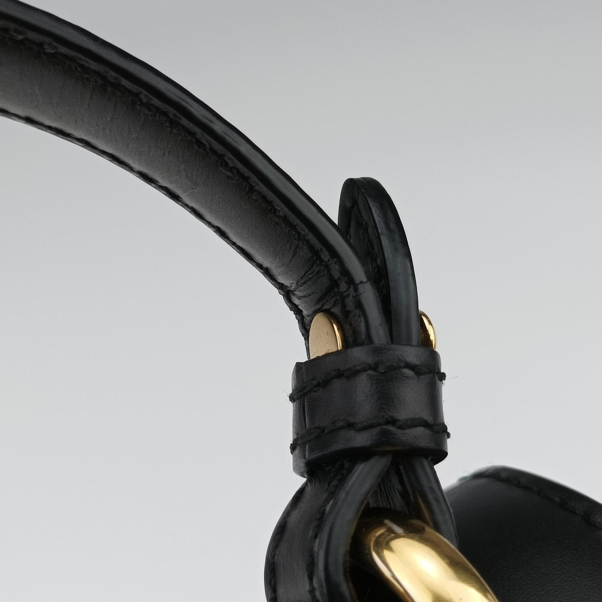 Sylvie Black Leather 470270 H022413199シルヴィ ブラック レザー 470270 H022413199