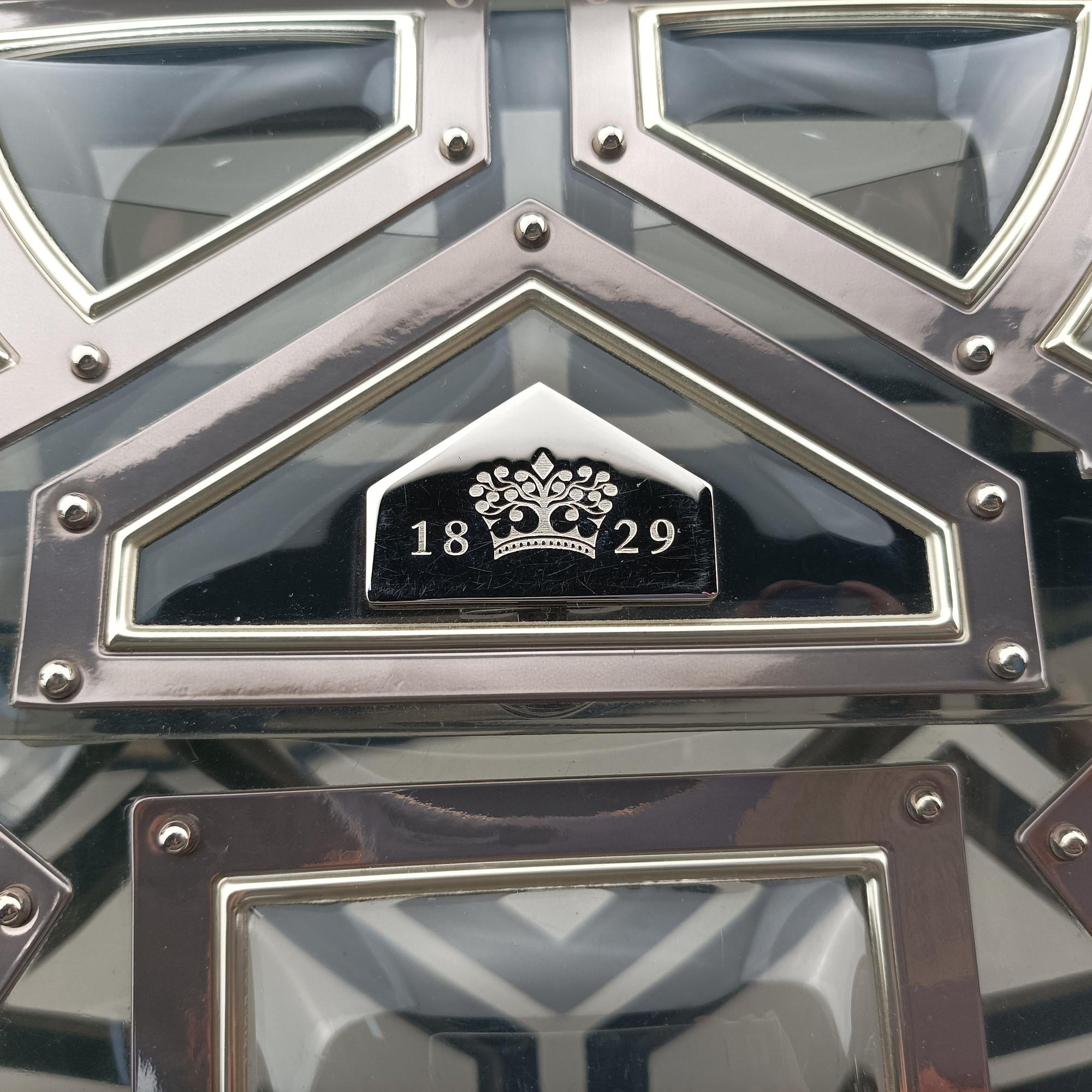 Tempete Gladiator Top Handle Clear × Silver × Black PVC (Vinyl) × Metal Panels ×Rubber Trim タンペート グラディエーター トップハンドル クリア×シルバー×ブラック PVC (ビニール) × メタルパネル × ラバートリム