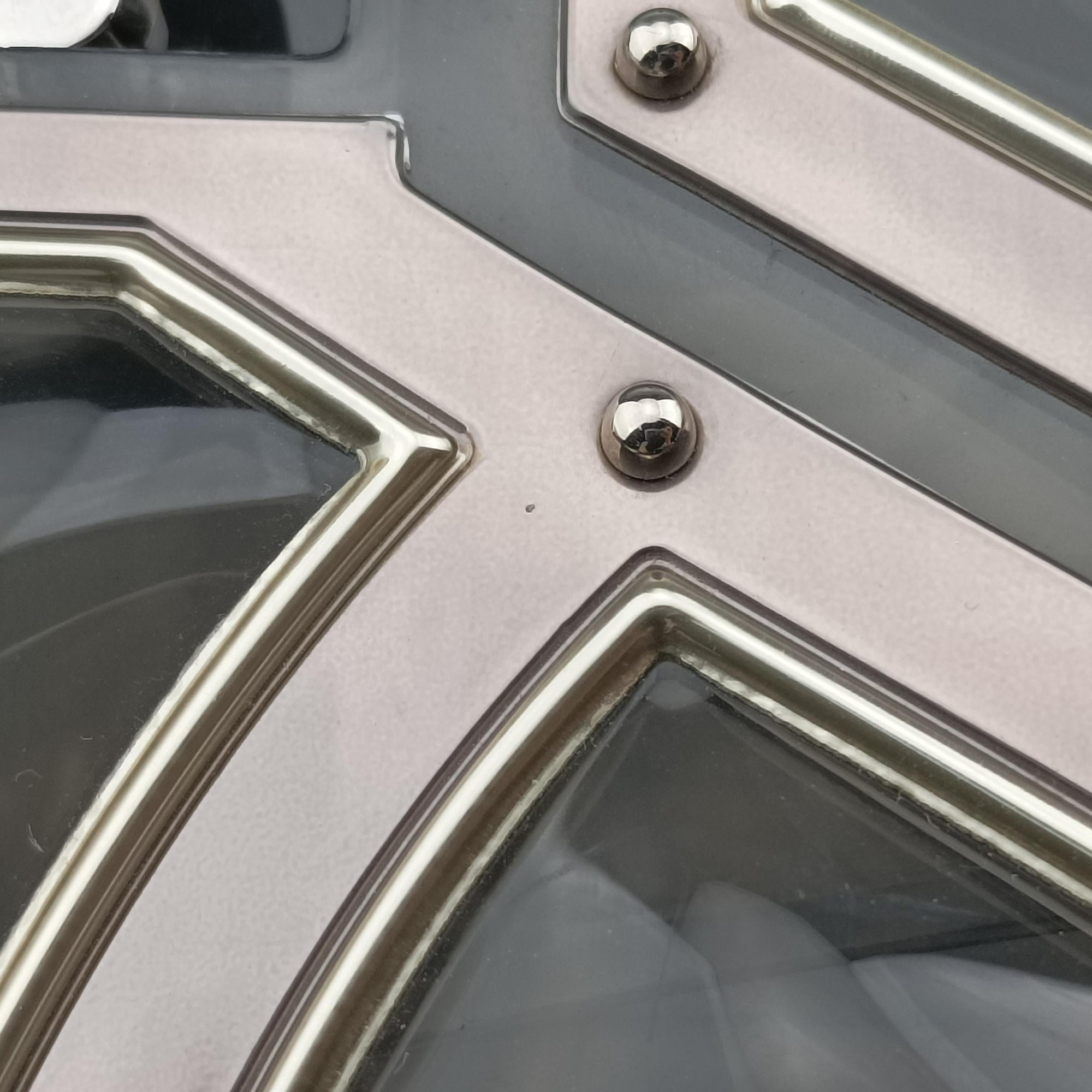Tempete Gladiator Top Handle Clear × Silver × Black PVC (Vinyl) × Metal Panels ×Rubber Trim タンペート グラディエーター トップハンドル クリア×シルバー×ブラック PVC (ビニール) × メタルパネル × ラバートリム