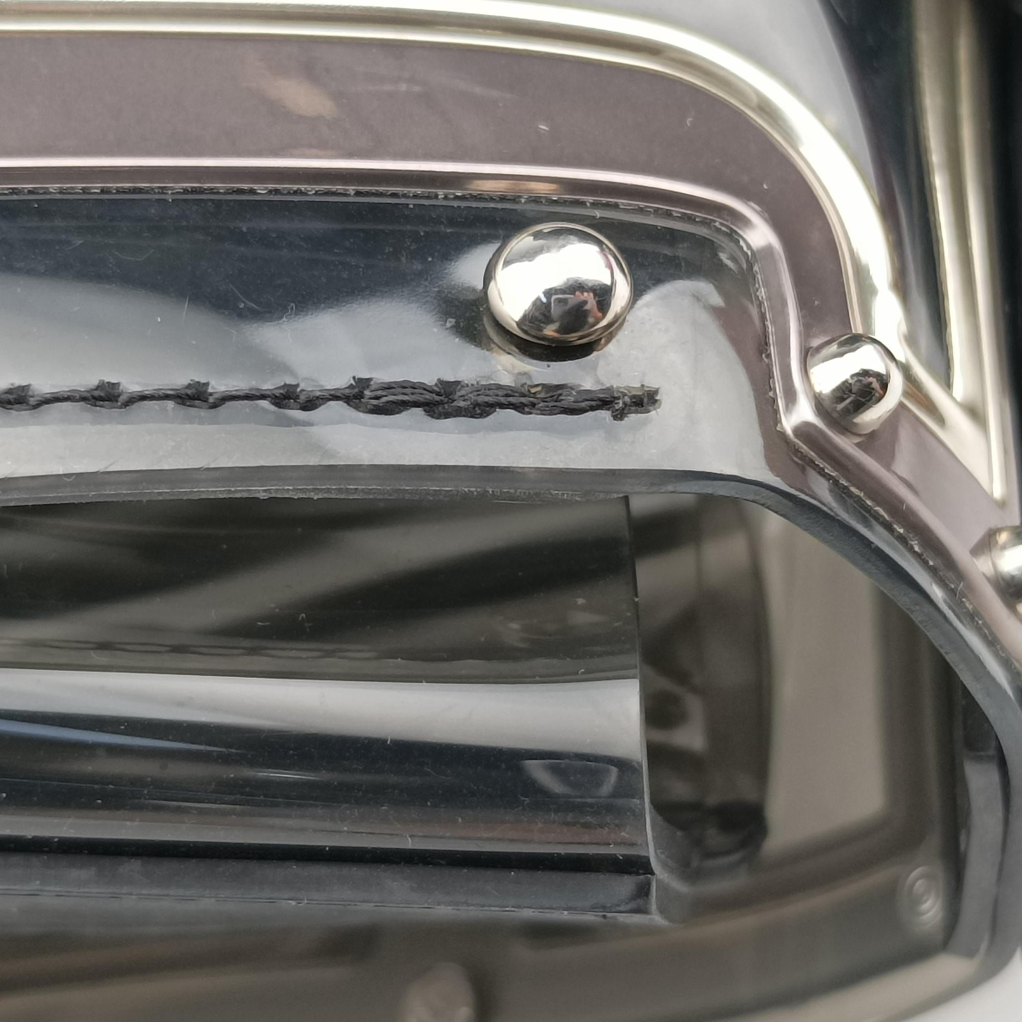 Tempete Gladiator Top Handle Clear × Silver × Black PVC (Vinyl) × Metal Panels ×Rubber Trim タンペート グラディエーター トップハンドル クリア×シルバー×ブラック PVC (ビニール) × メタルパネル × ラバートリム