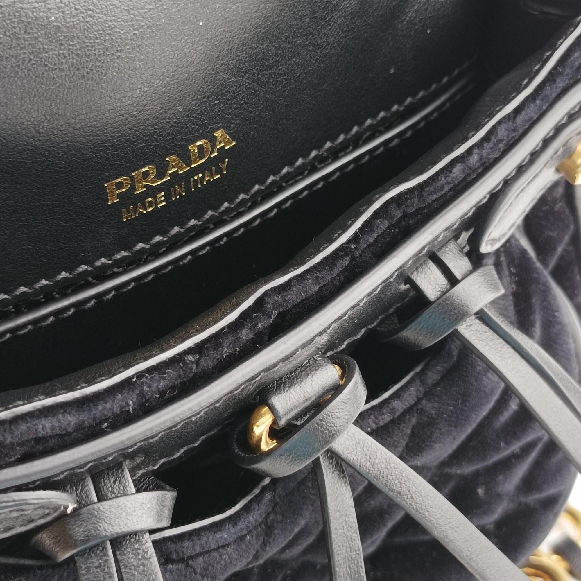 Fringe Charms Black Leather×velour IBL002 180/Iフリンジチャーム ブラック レザー×ベロア IBL002 180/I