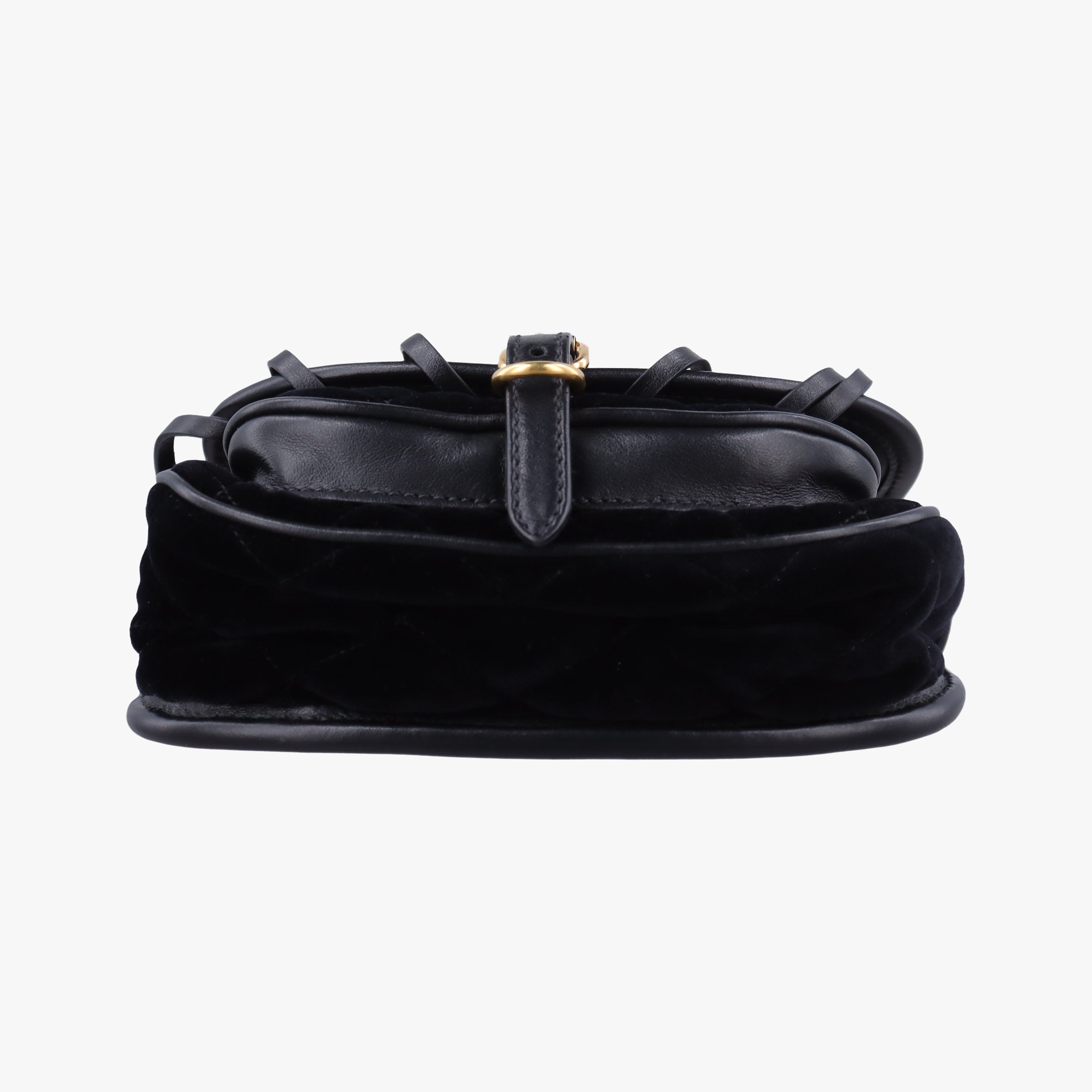 Fringe Charms Black Leather×velour IBL002 180/Iフリンジチャーム ブラック レザー×ベロア IBL002 180/I