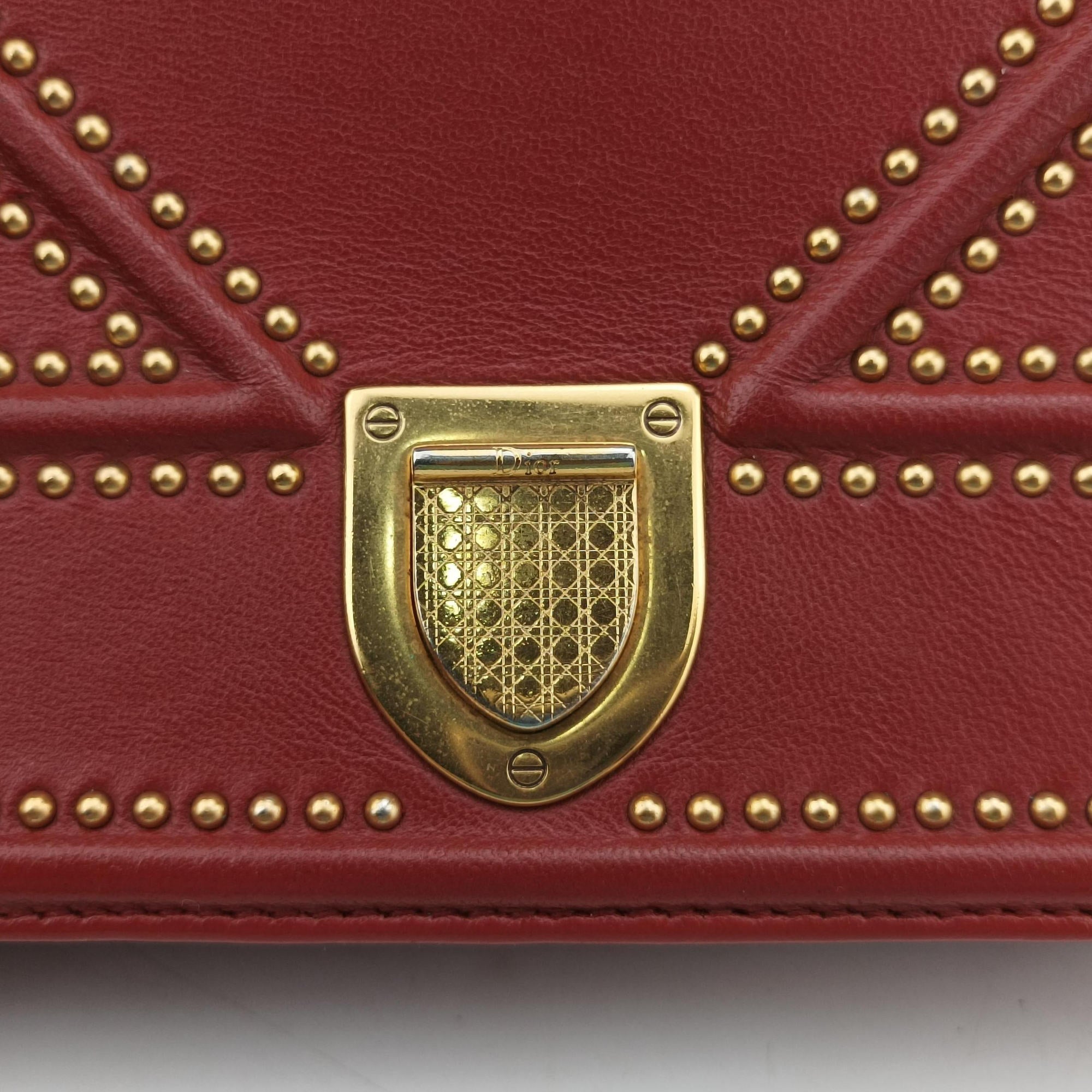 Diorama Red lambskin 08-BO-1127ディオラマ レッド ラムスキン 08-BO-1127