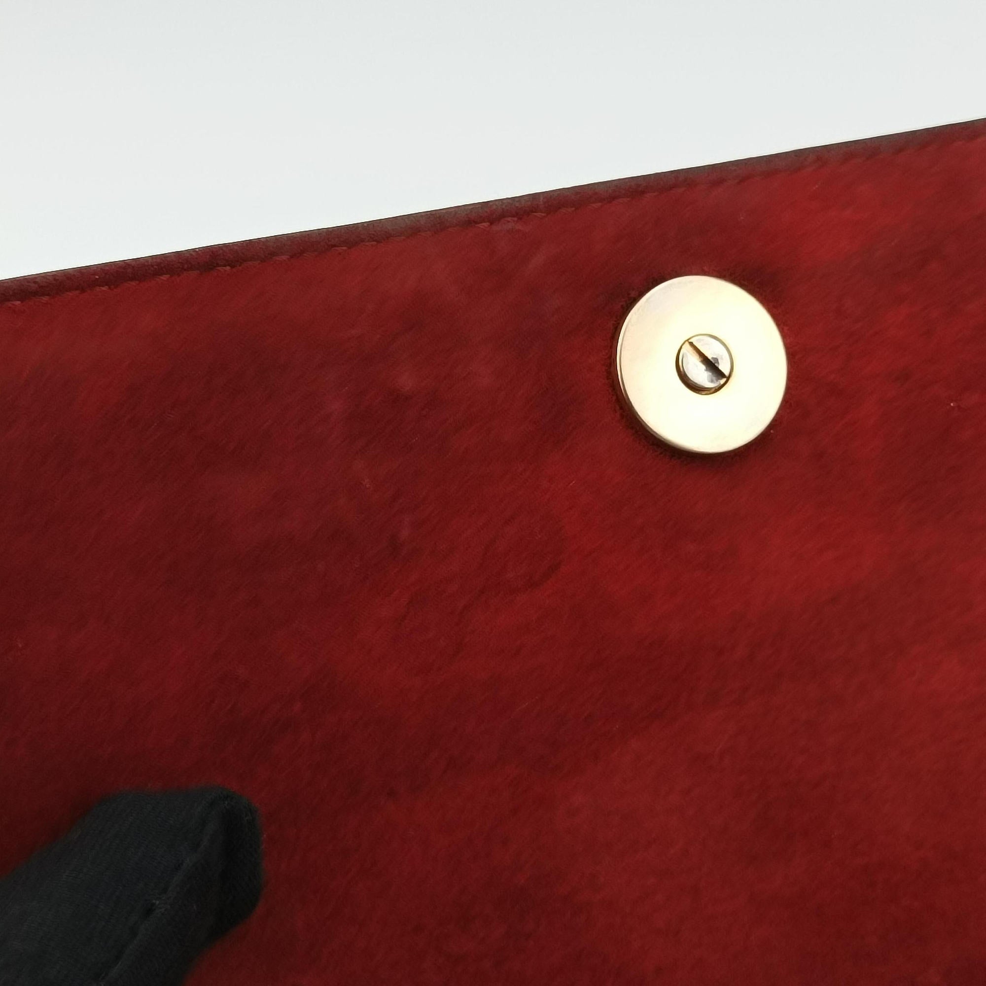 Diorama Red lambskin 08-BO-1127ディオラマ レッド ラムスキン 08-BO-1127