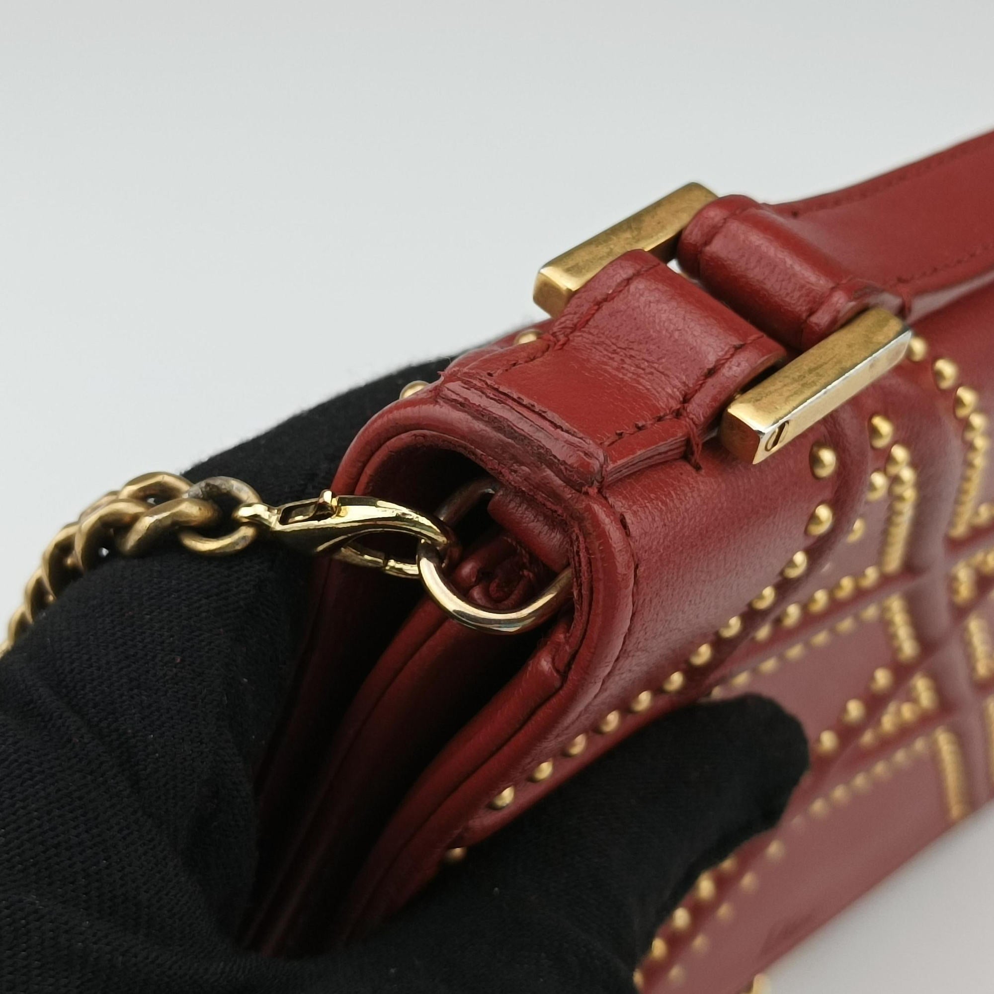 Diorama Red lambskin 08-BO-1127ディオラマ レッド ラムスキン 08-BO-1127