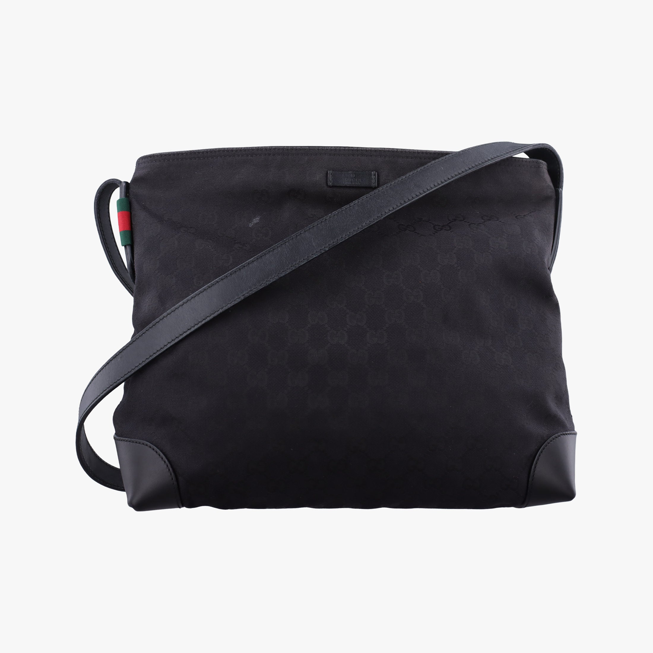 GG Canvas Black Leather×Canvas 308930 F016737306GGキャンバス ブラック レザー×キャンバス 308930 F016737306