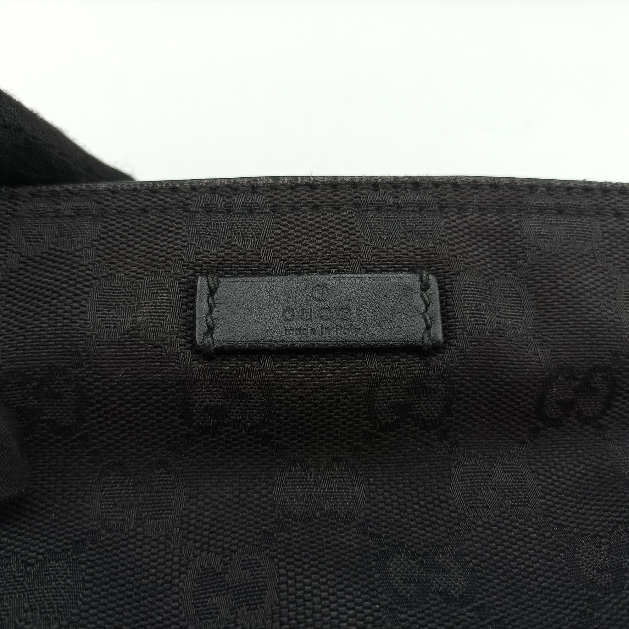 GG Canvas Black Leather×Canvas 308930 F016737306GGキャンバス ブラック レザー×キャンバス 308930 F016737306