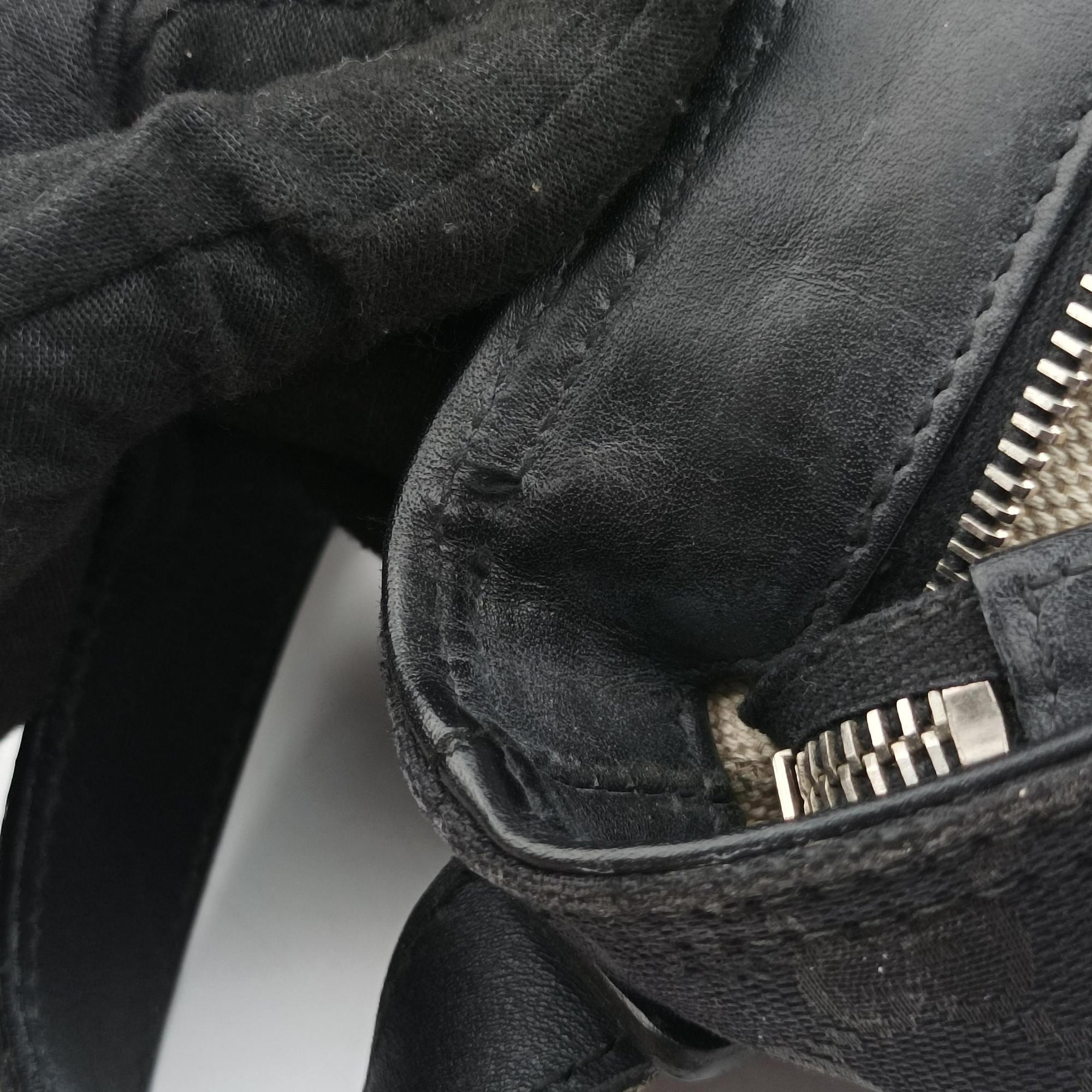 GG Canvas Black Leather×Canvas 308930 F016737306GGキャンバス ブラック レザー×キャンバス 308930 F016737306