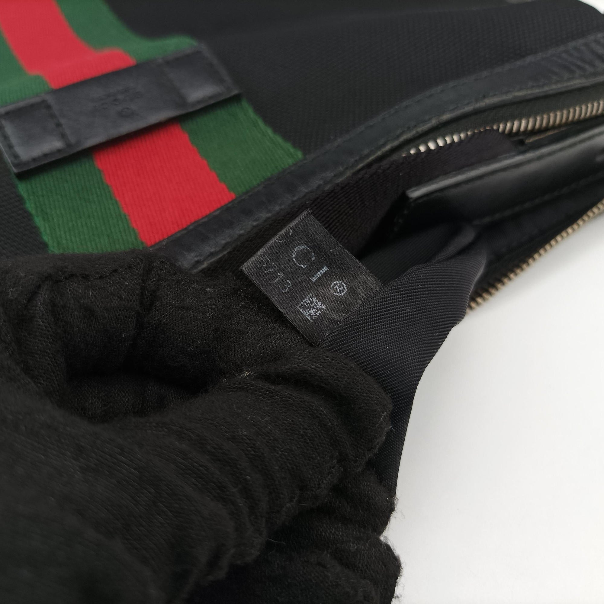 Sherry Line Black×Red×Green canvas 387111 Lot number unknownシェリーライン ブラック×レッド×グリーン キャンバス 387111 製番不明