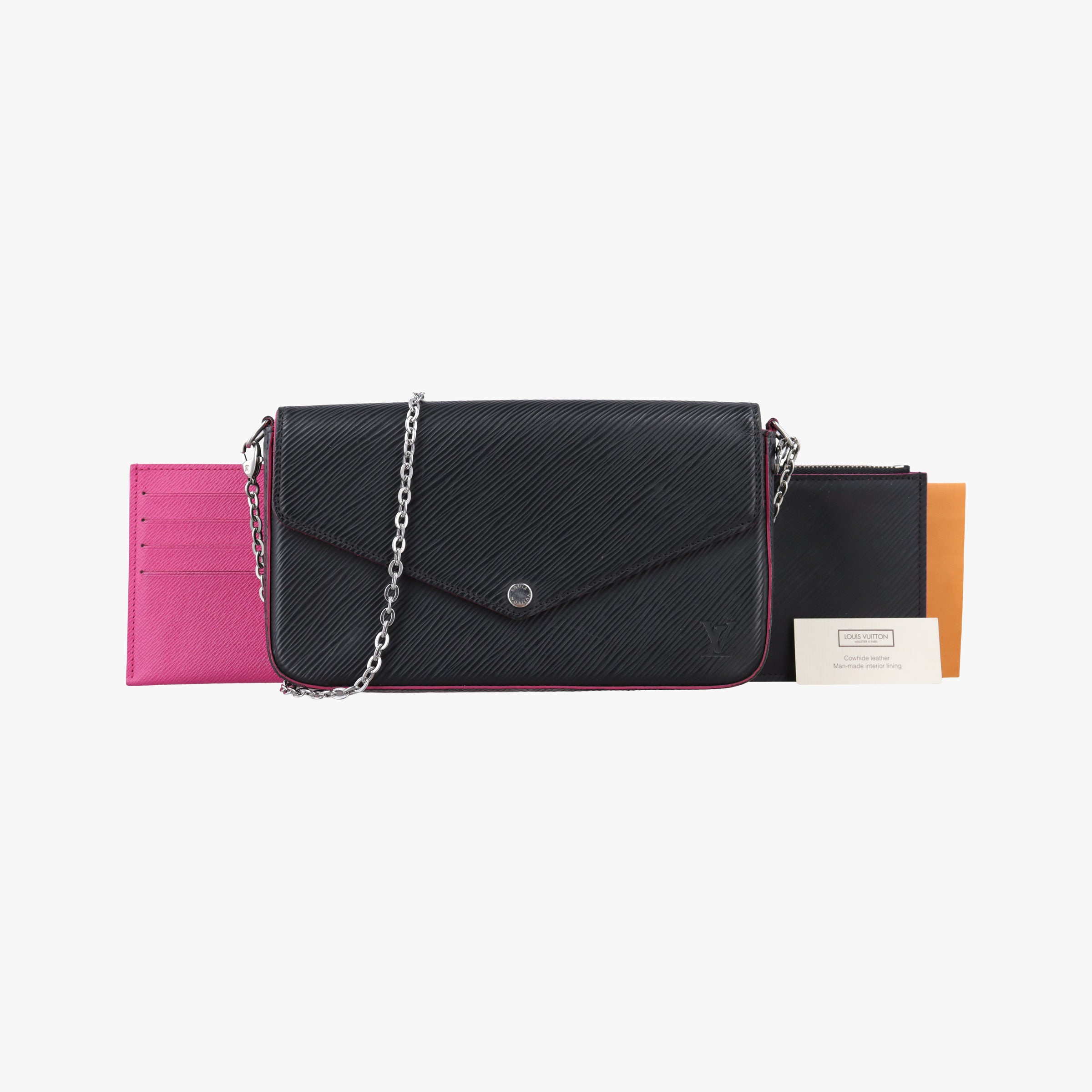 Pochette Felice Noir×Pink Epi M64579 TJ4128ポシェット フェリーチェ ノワール×ピンク エピ M64579 TJ4128
