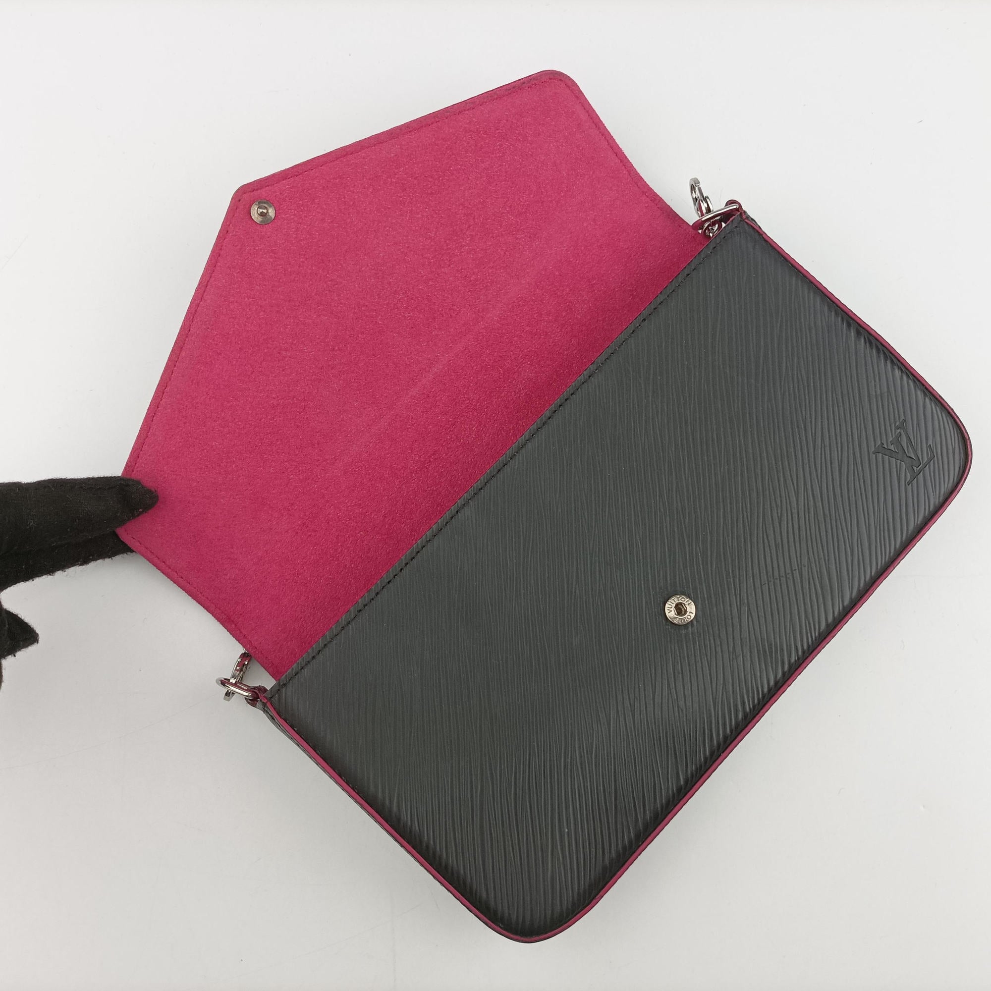 Pochette Felice Noir×Pink Epi M64579 TJ4128ポシェット フェリーチェ ノワール×ピンク エピ M64579 TJ4128