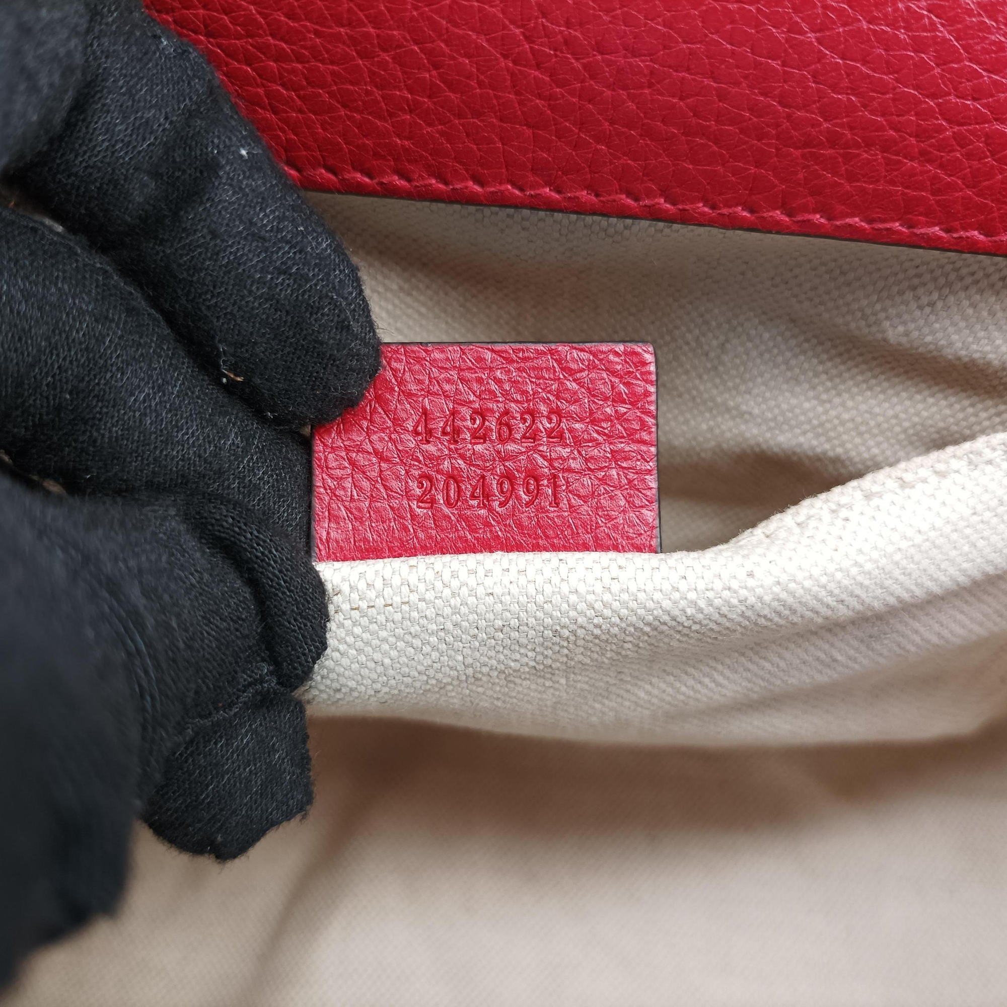 GG Marmont Red Leather 442622 I021813698GGマーモント レッド レザー 442622 I021813698