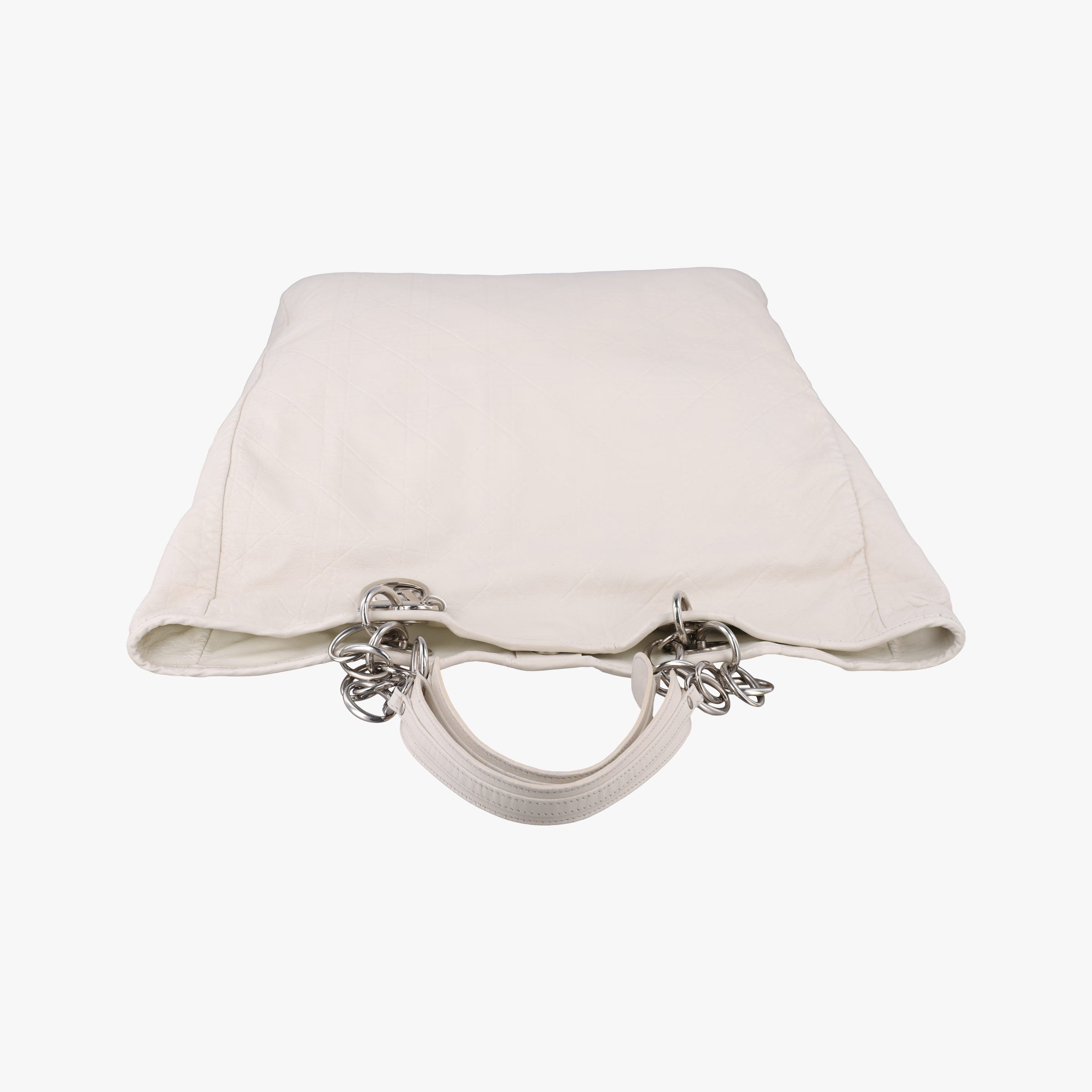 Cannage Dior Soft Shopping White lambskin 94-MA-0019カナージュ ディオール ソフトショッピング ホワイト ラムスキン 94-MA-0019