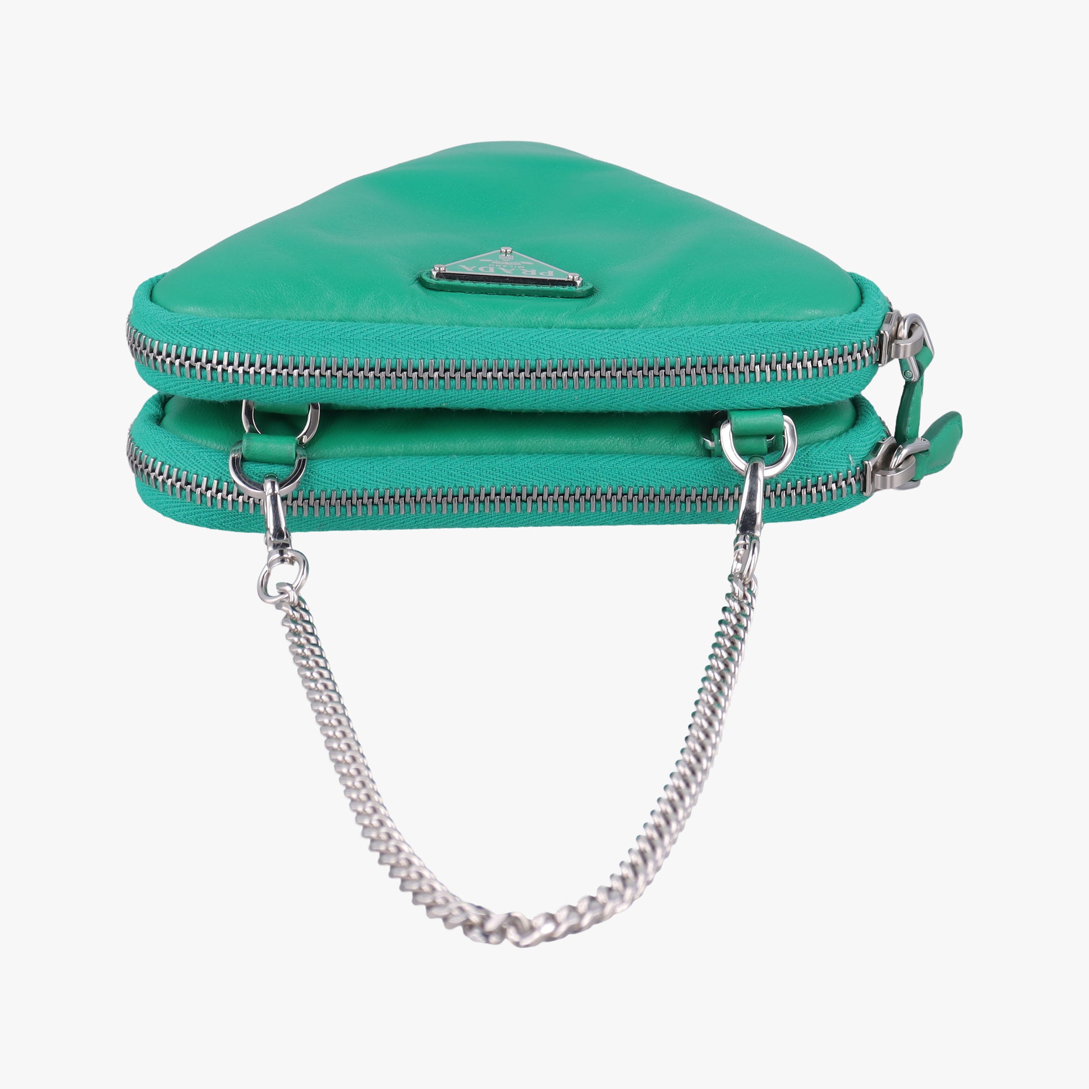 triangle mini Green Leather 1NR015 62トライアングル ミニ グリーン レザー 1NR015 62