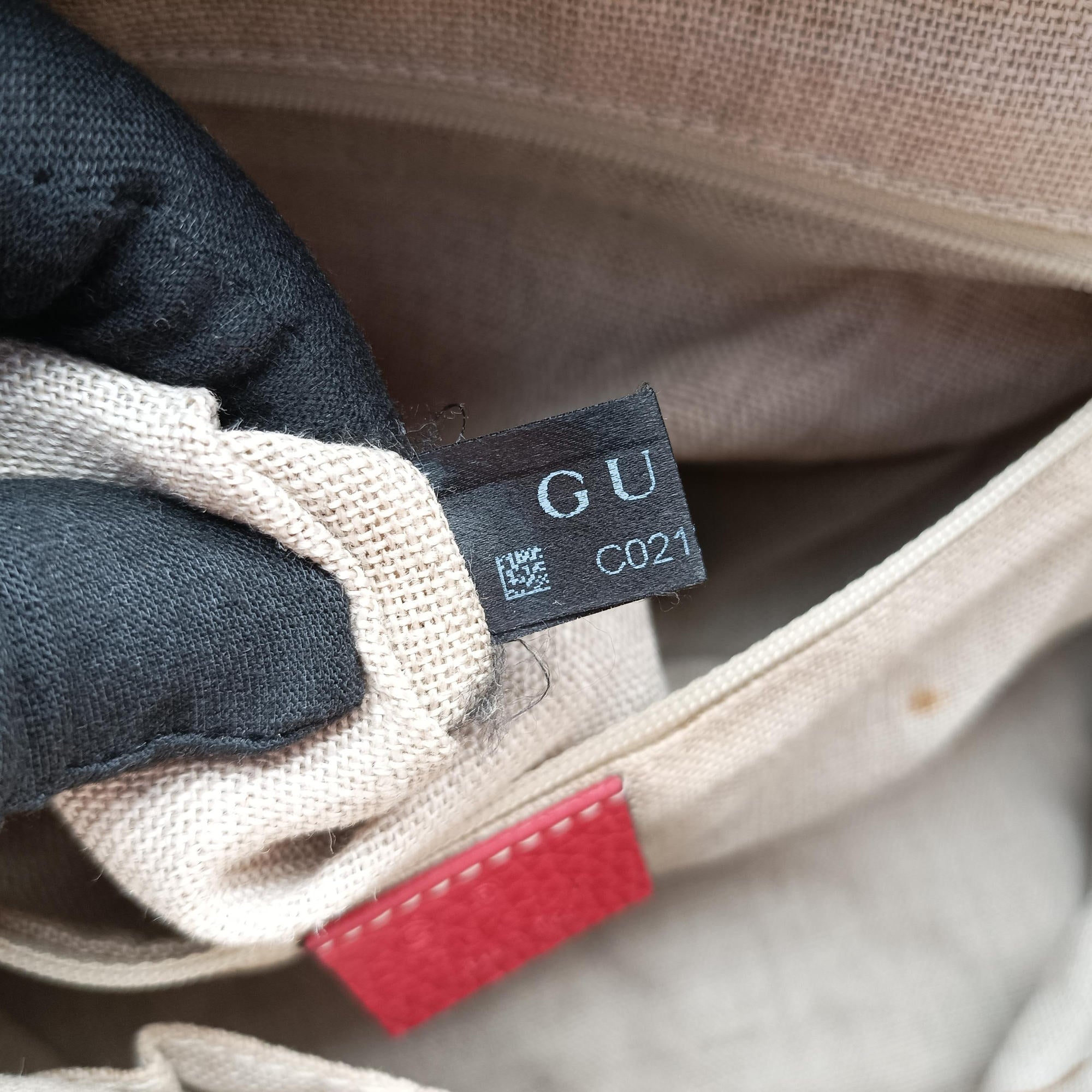 Dome Large GG Charm Red Leather 449660 C021251445ドーム ラージ GG チャーム レッド レザー 449660 C021251445