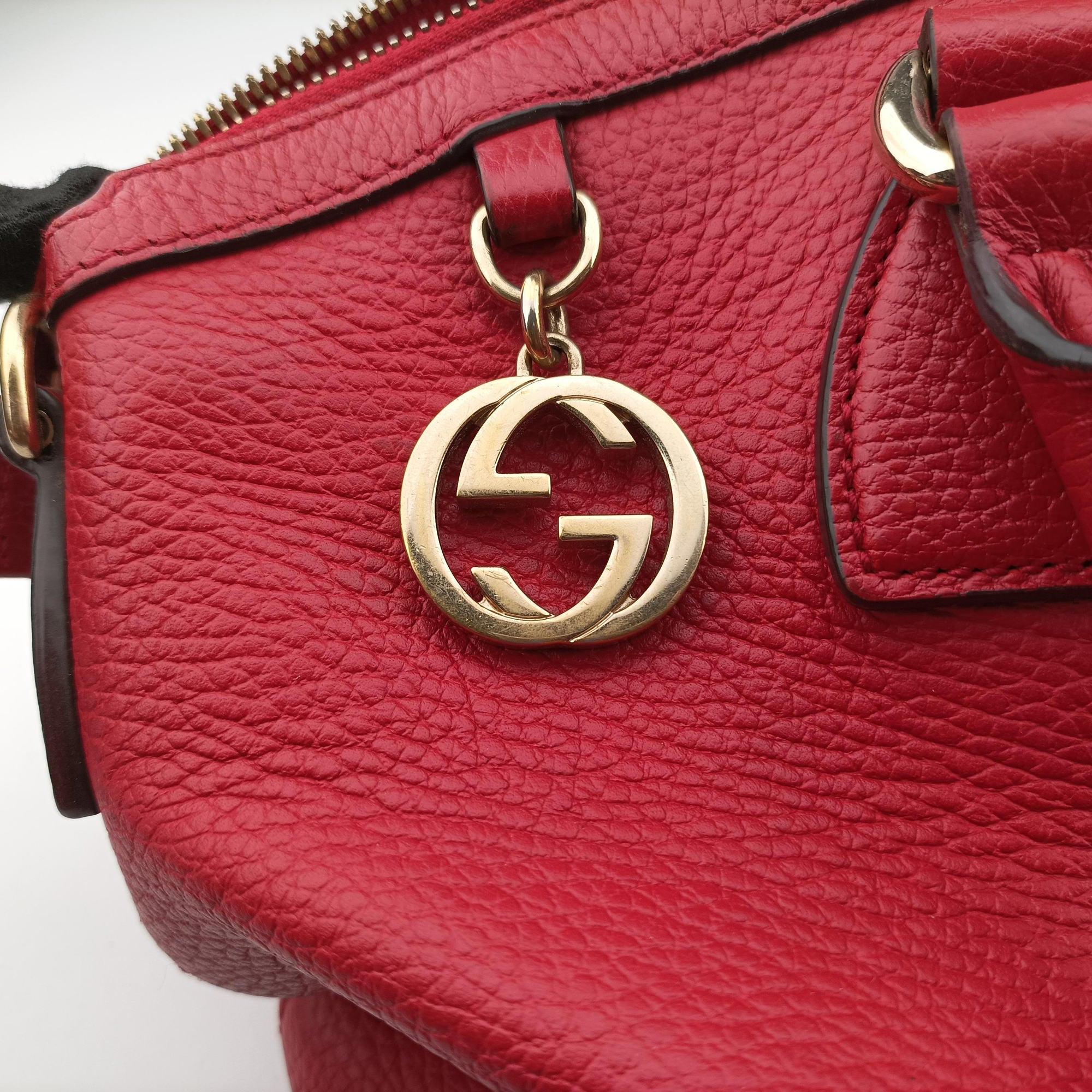 Dome Large GG Charm Red Leather 449660 C021251445ドーム ラージ GG チャーム レッド レザー 449660 C021251445
