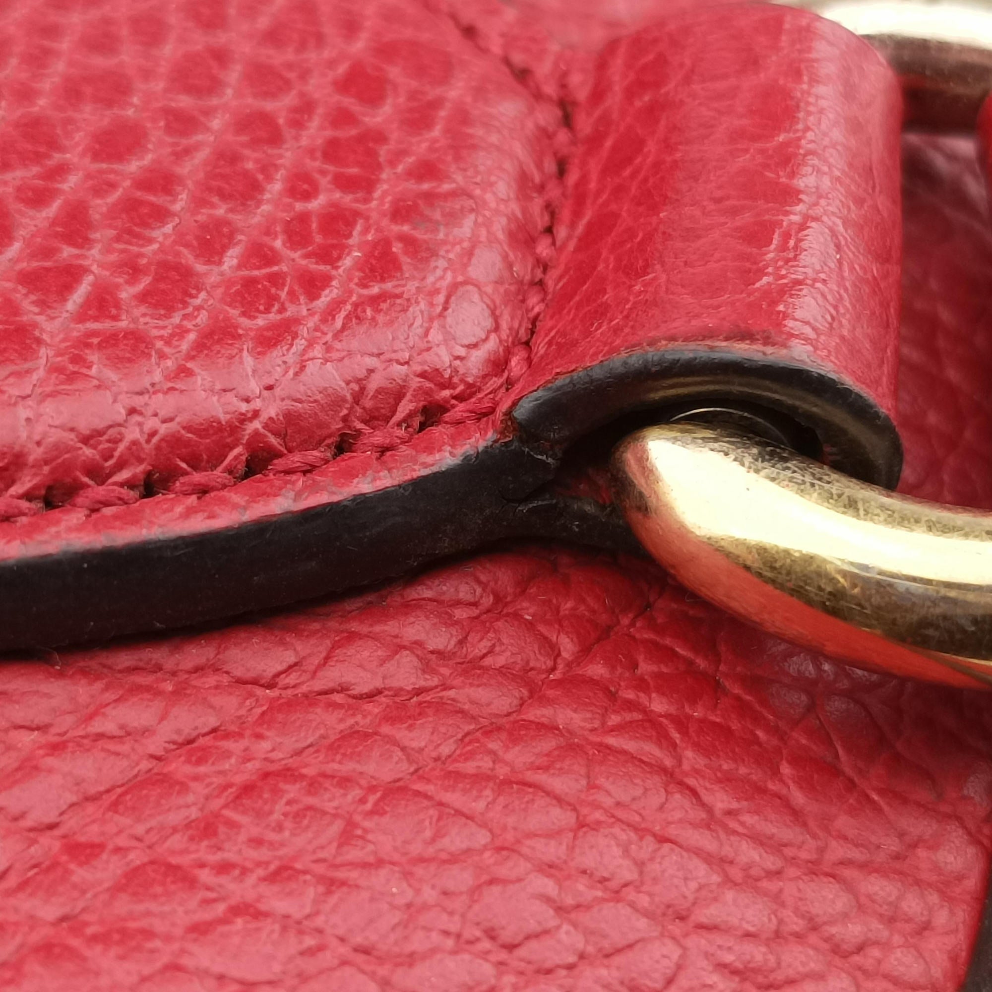 Dome Large GG Charm Red Leather 449660 C021251445ドーム ラージ GG チャーム レッド レザー 449660 C021251445