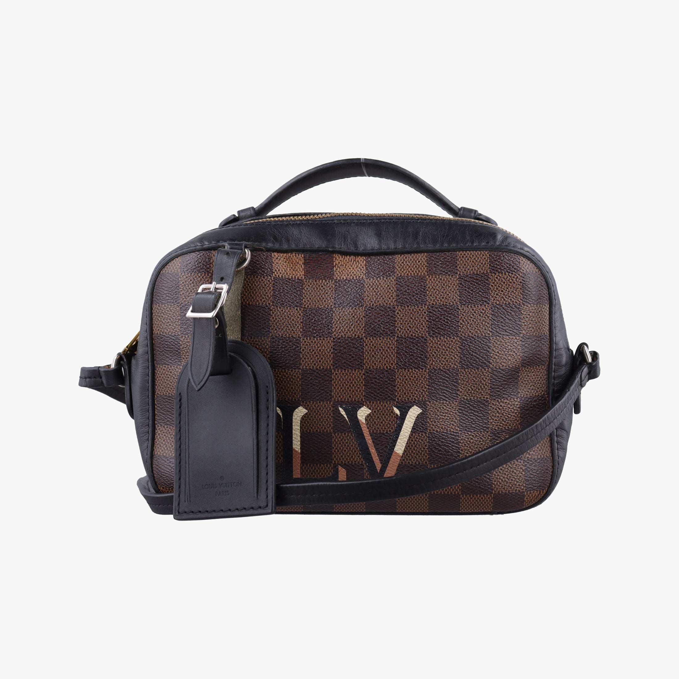 SANTA MONICA EBENE×Noir Damier Canvas×Leather N40189 CA4138サンタモニカ エベヌ×ノワール ダミエキャンバス×レザー N40189 CA4138