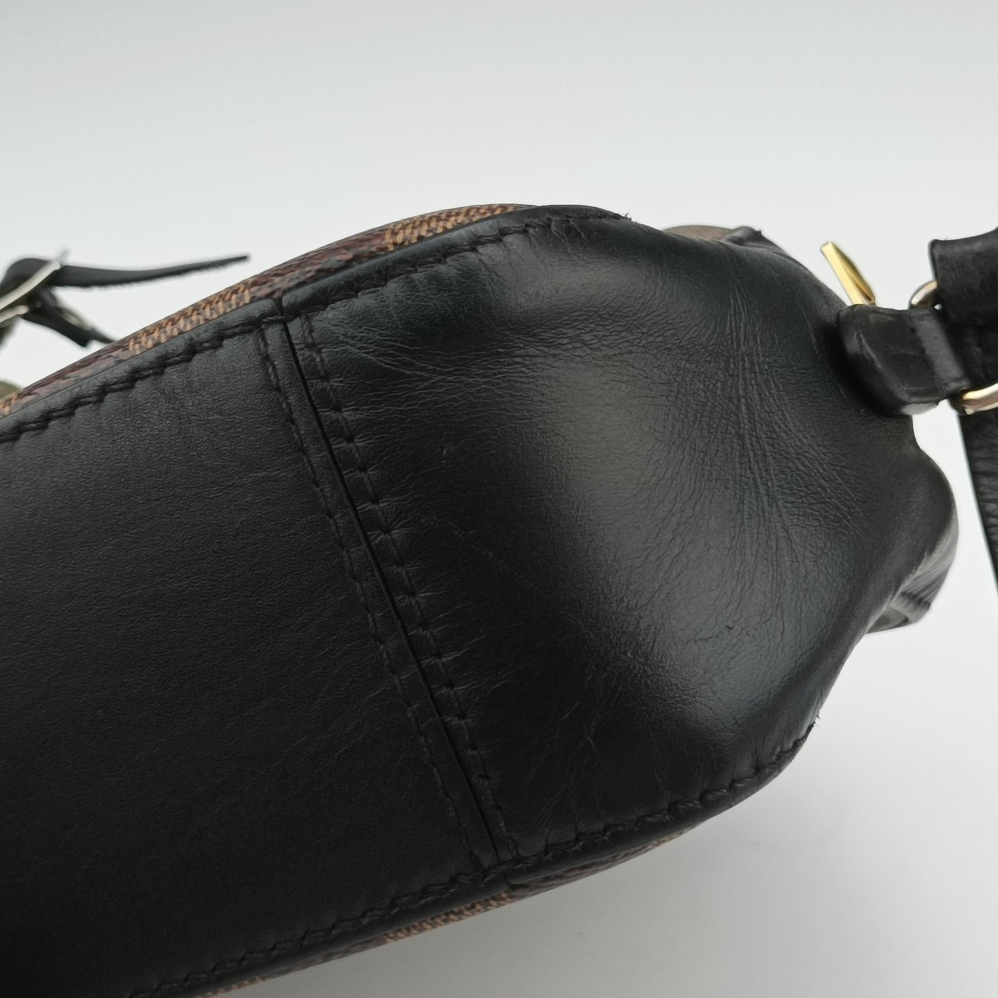SANTA MONICA EBENE×Noir Damier Canvas×Leather N40189 CA4138サンタモニカ エベヌ×ノワール ダミエキャンバス×レザー N40189 CA4138