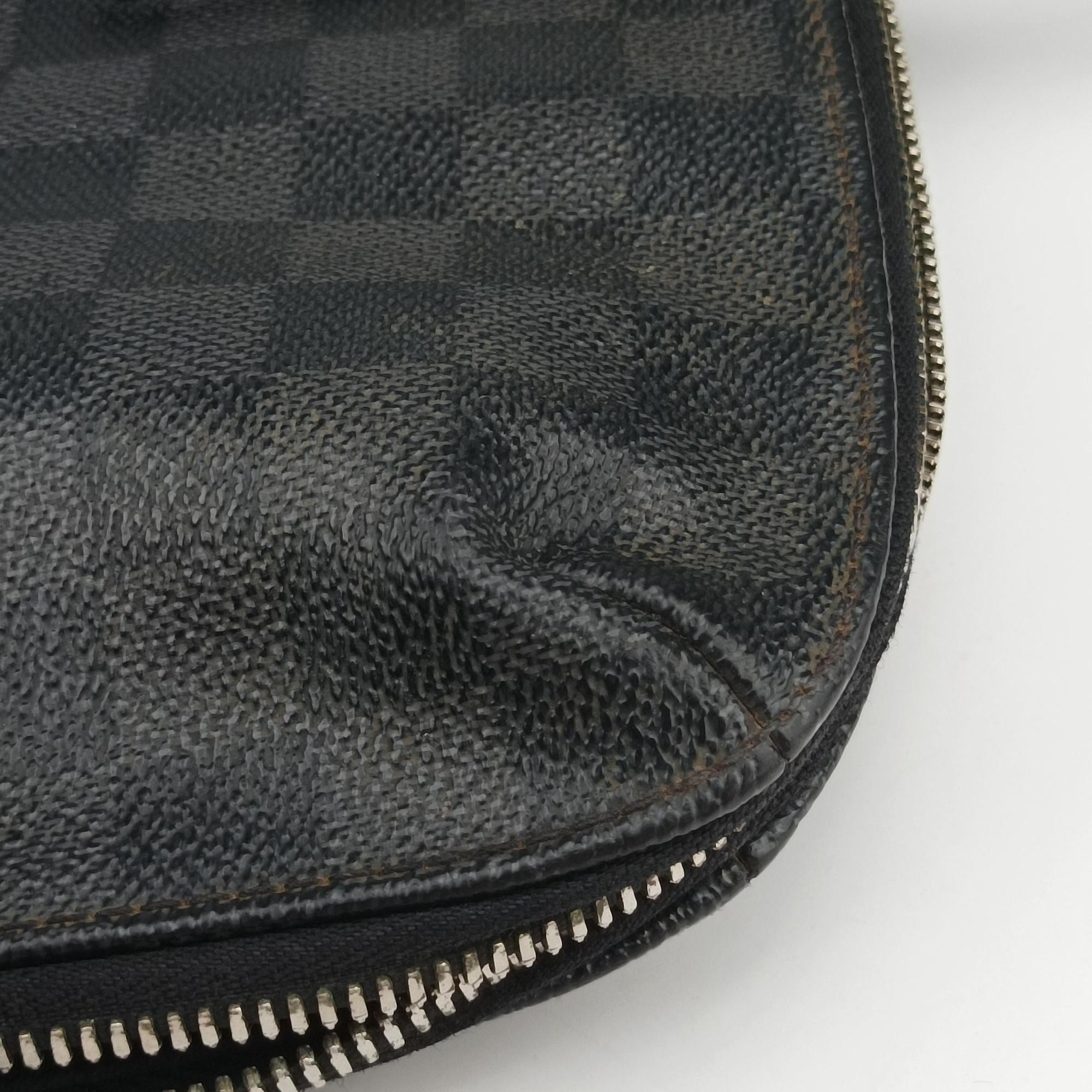 Porte Documents Jour Noir Damier Graphite N48224 SR3143ポルトドキュマン ジュール ノワール ダミエ グラフィット N48224 SR3143