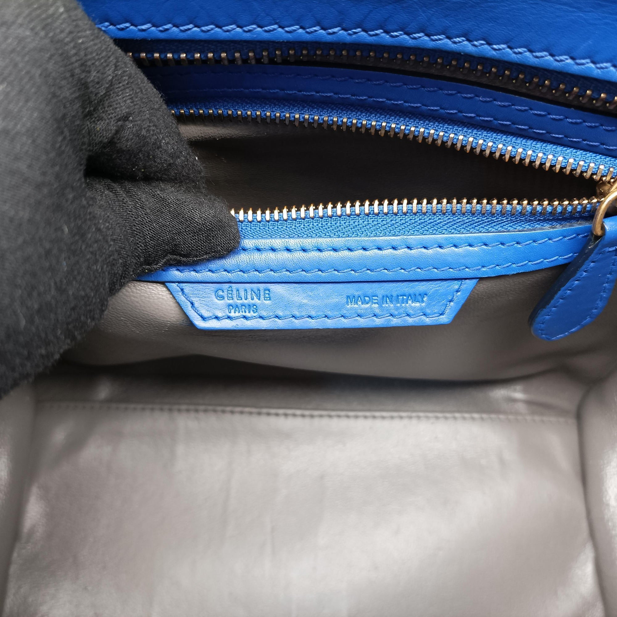 Luggage Mini Shopper Blue Suede × Leather S-ZP-1101ラゲージミニショッパー ブルー スエード × レザー S-ZP-1101