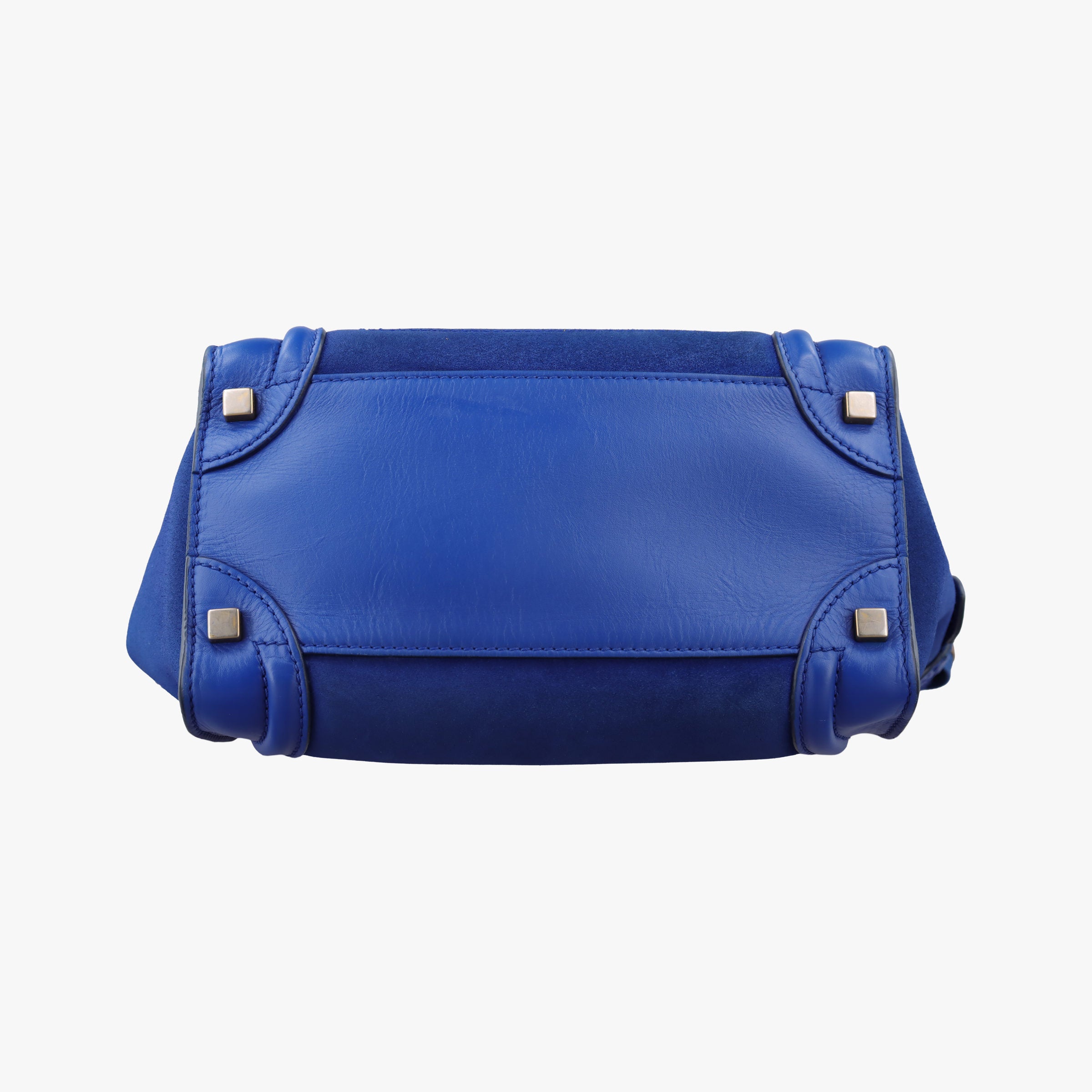 Luggage Mini Shopper Blue Suede × Leather S-ZP-1101ラゲージミニショッパー ブルー スエード × レザー S-ZP-1101