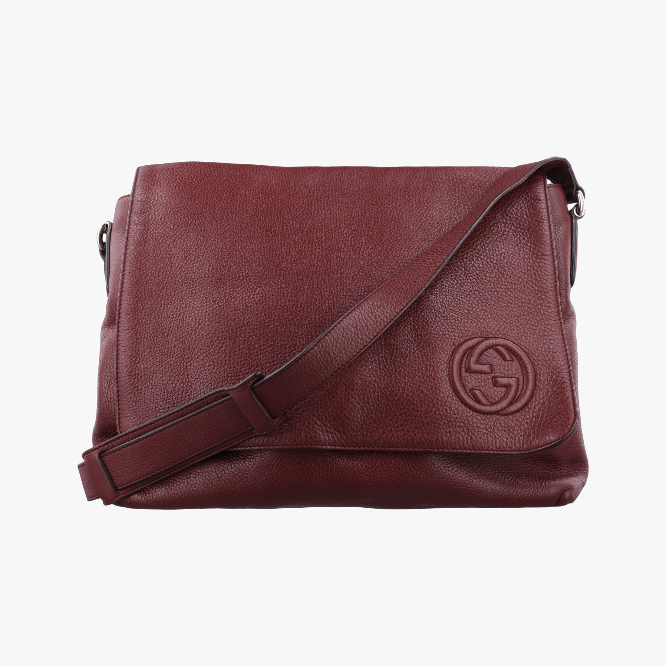 Interlocking G Logo Soho Messenger Burgundy Leather 322056 A014619425インターロッキングG ソーホー メッセンジャー ワインレッド レザー 322056 A014619425