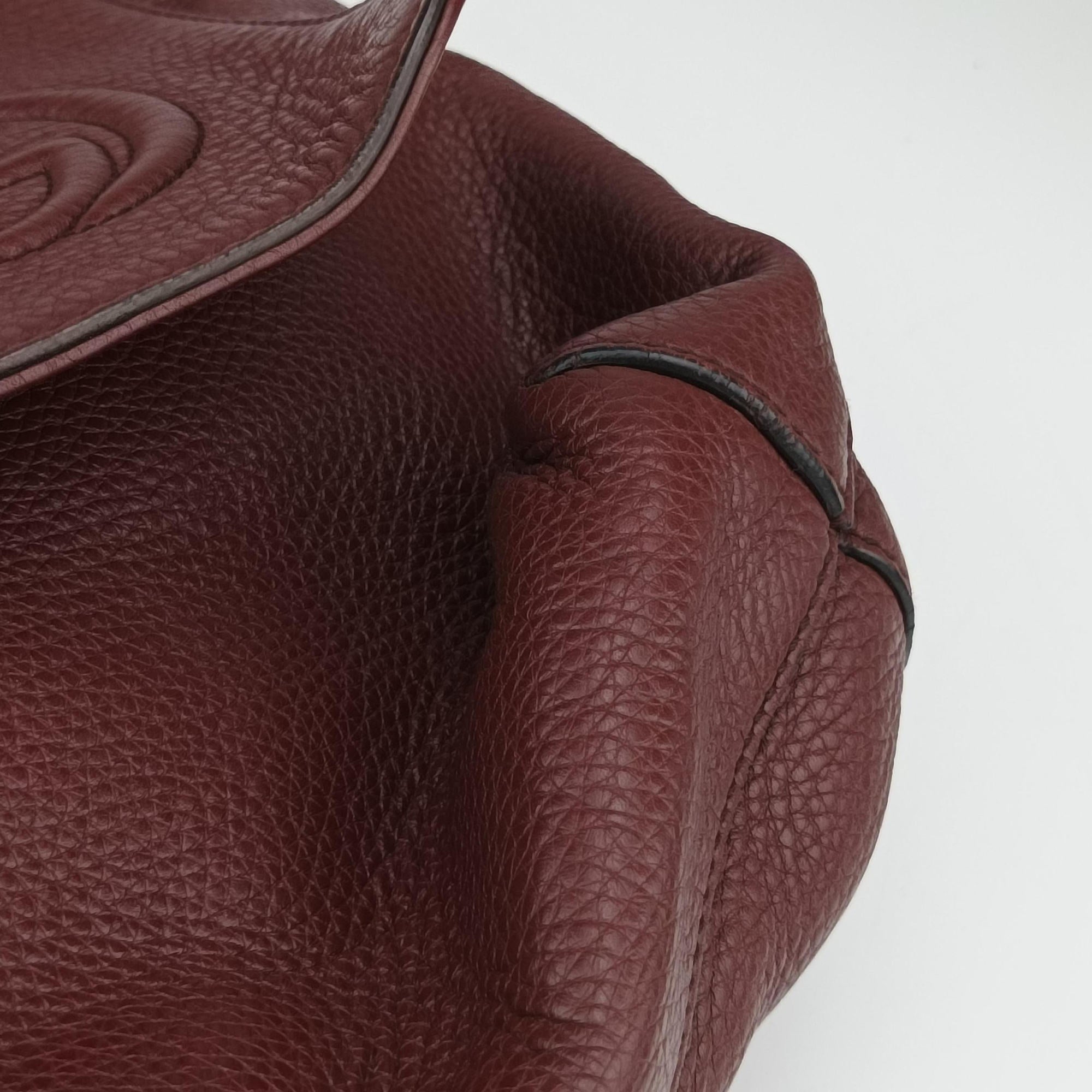 Interlocking G Logo Soho Messenger Burgundy Leather 322056 A014619425インターロッキングG ソーホー メッセンジャー ワインレッド レザー 322056 A014619425