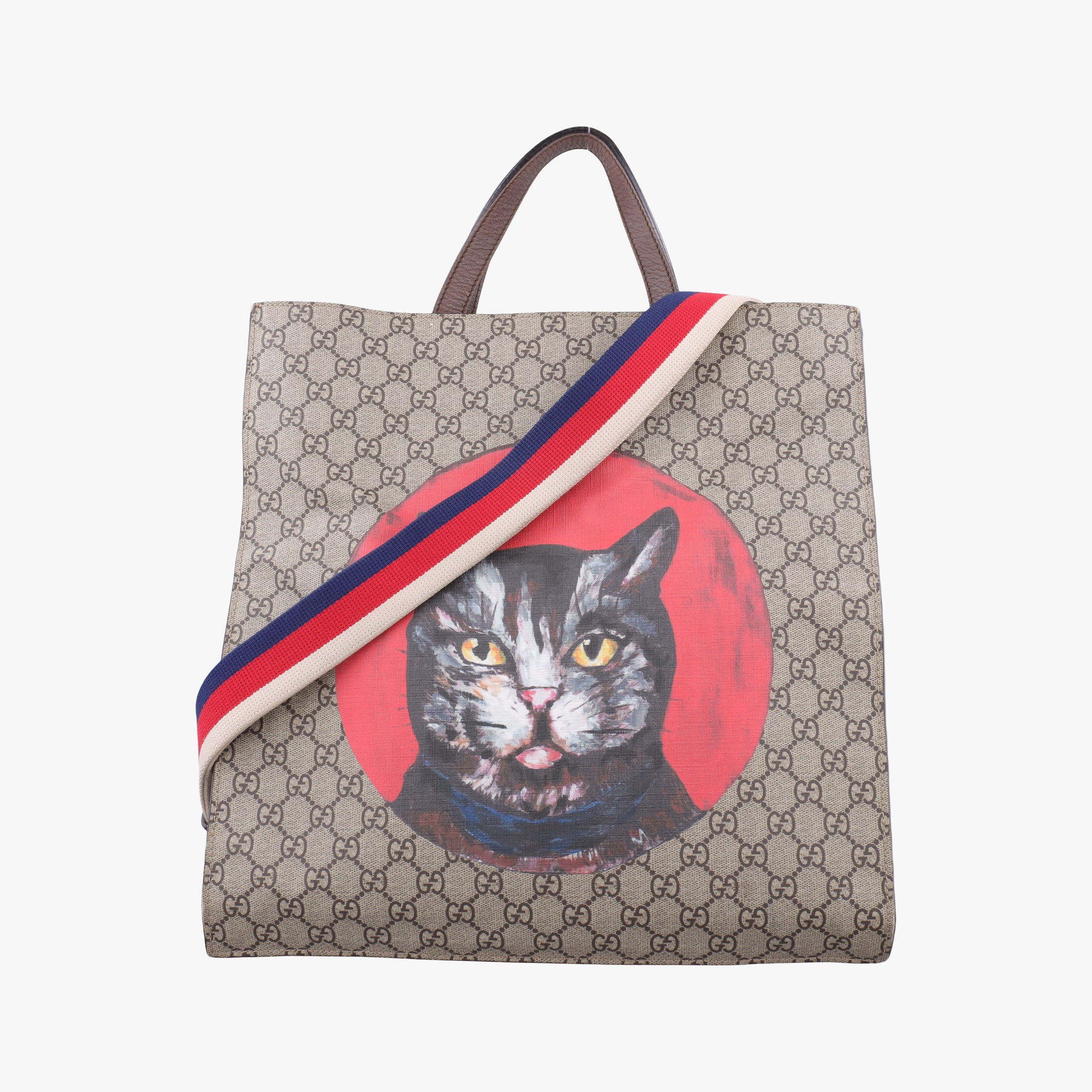 GG Supreme Mystic Cat beige×Multicolour PVC coated canvas 450950 G023680129GGスプリーム ミスティックキャット ベージュ×マルチカラー PVCコーティングキャンバス 450950 G023680129