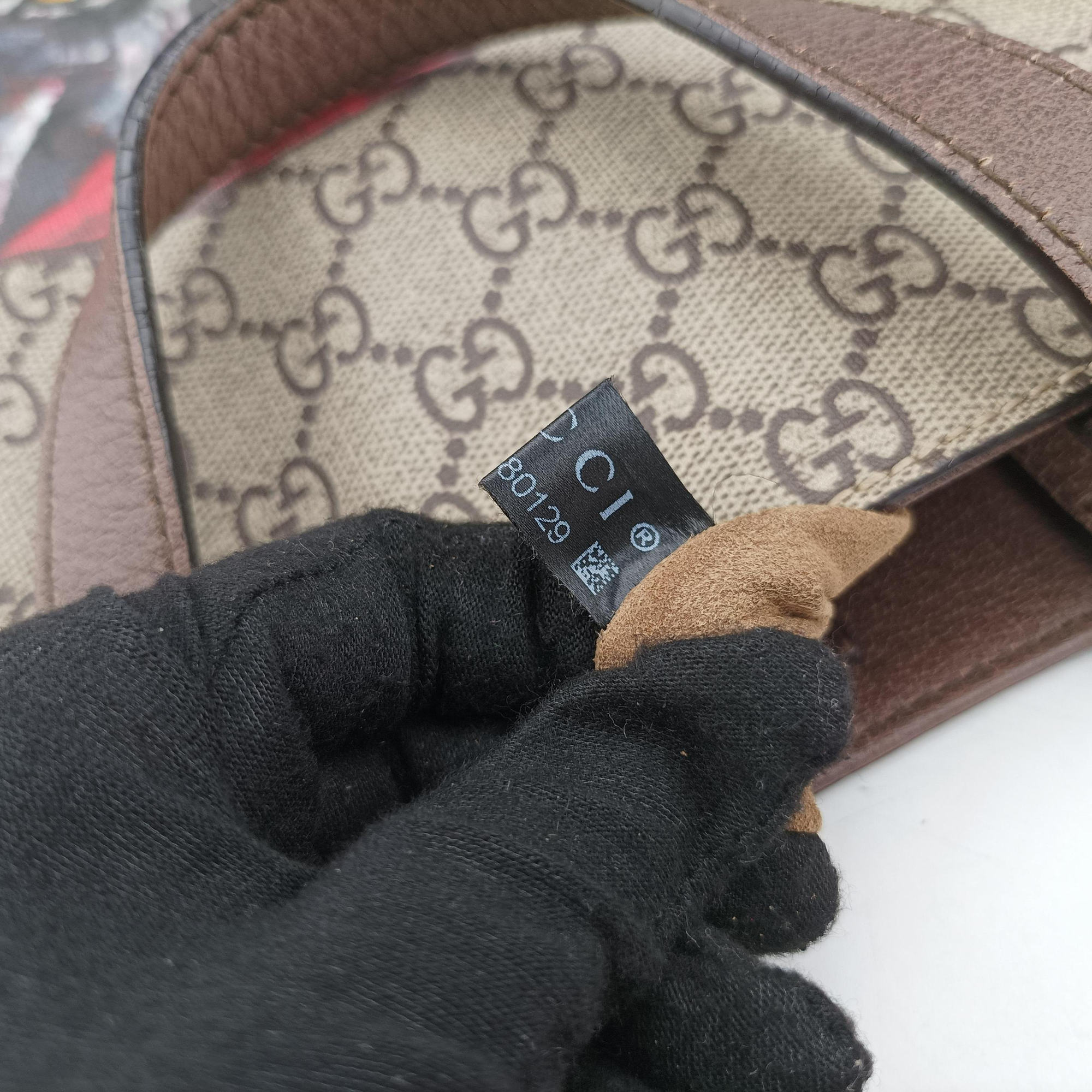 GG Supreme Mystic Cat beige×Multicolour PVC coated canvas 450950 G023680129GGスプリーム ミスティックキャット ベージュ×マルチカラー PVCコーティングキャンバス 450950 G023680129