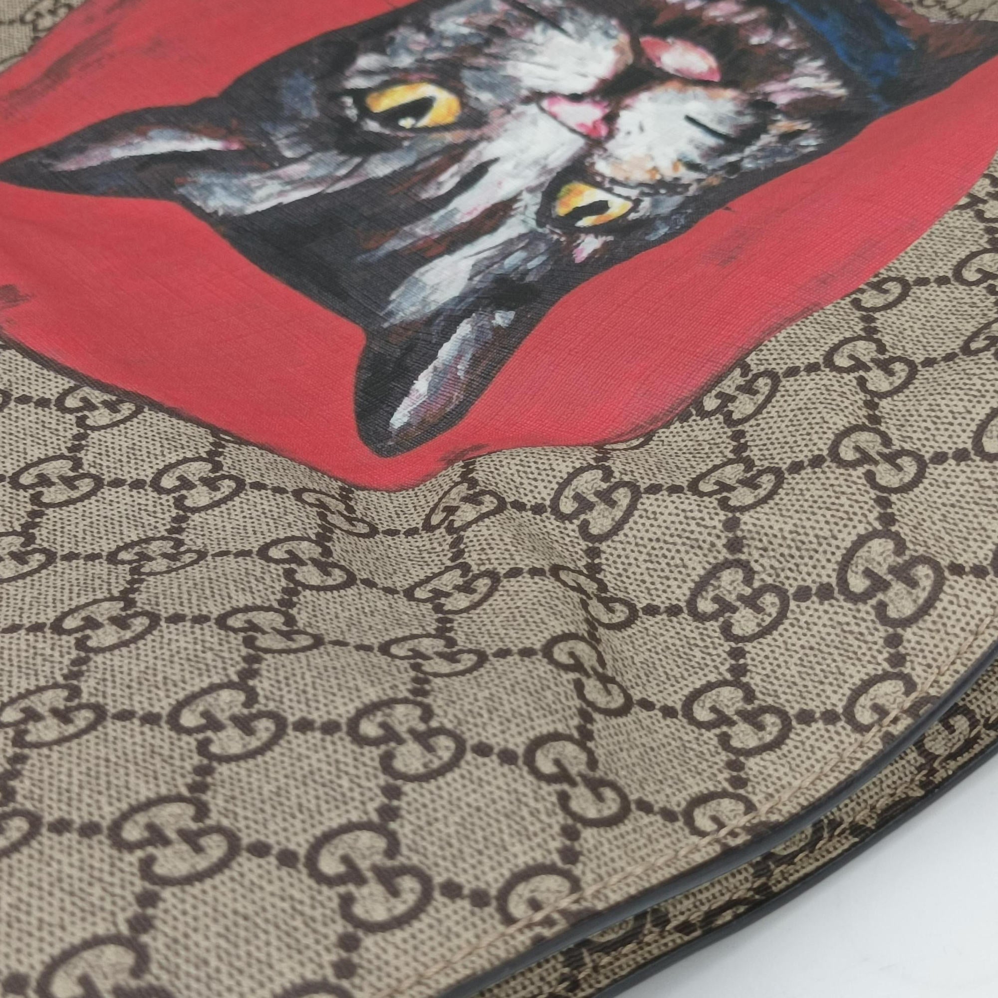 GG Supreme Mystic Cat beige×Multicolour PVC coated canvas 450950 G023680129GGスプリーム ミスティックキャット ベージュ×マルチカラー PVCコーティングキャンバス 450950 G023680129
