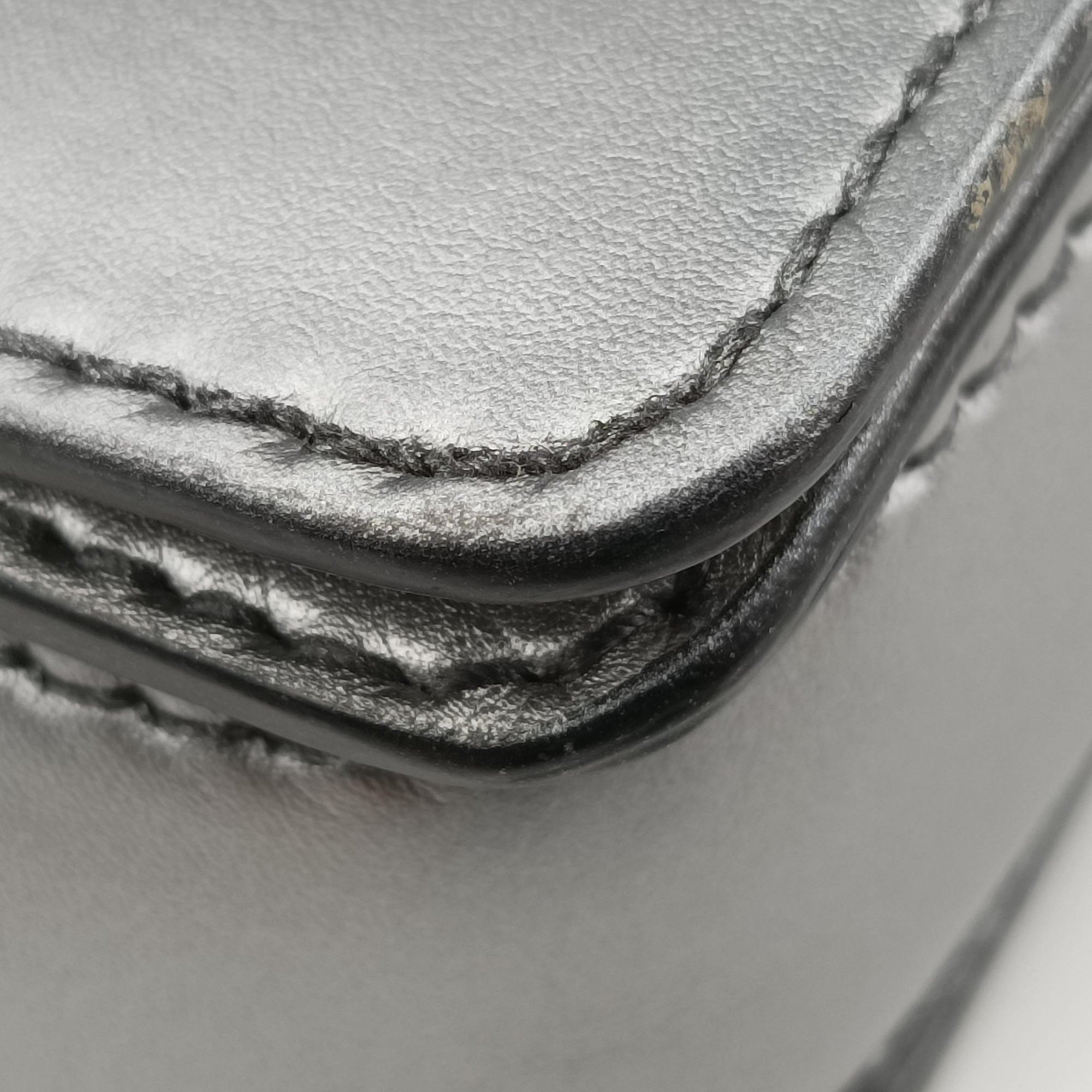 Diorevolution Silver Leather 19-MA-0147ディオール エボリューション フラップ シルバー レザー 19-MA-0147