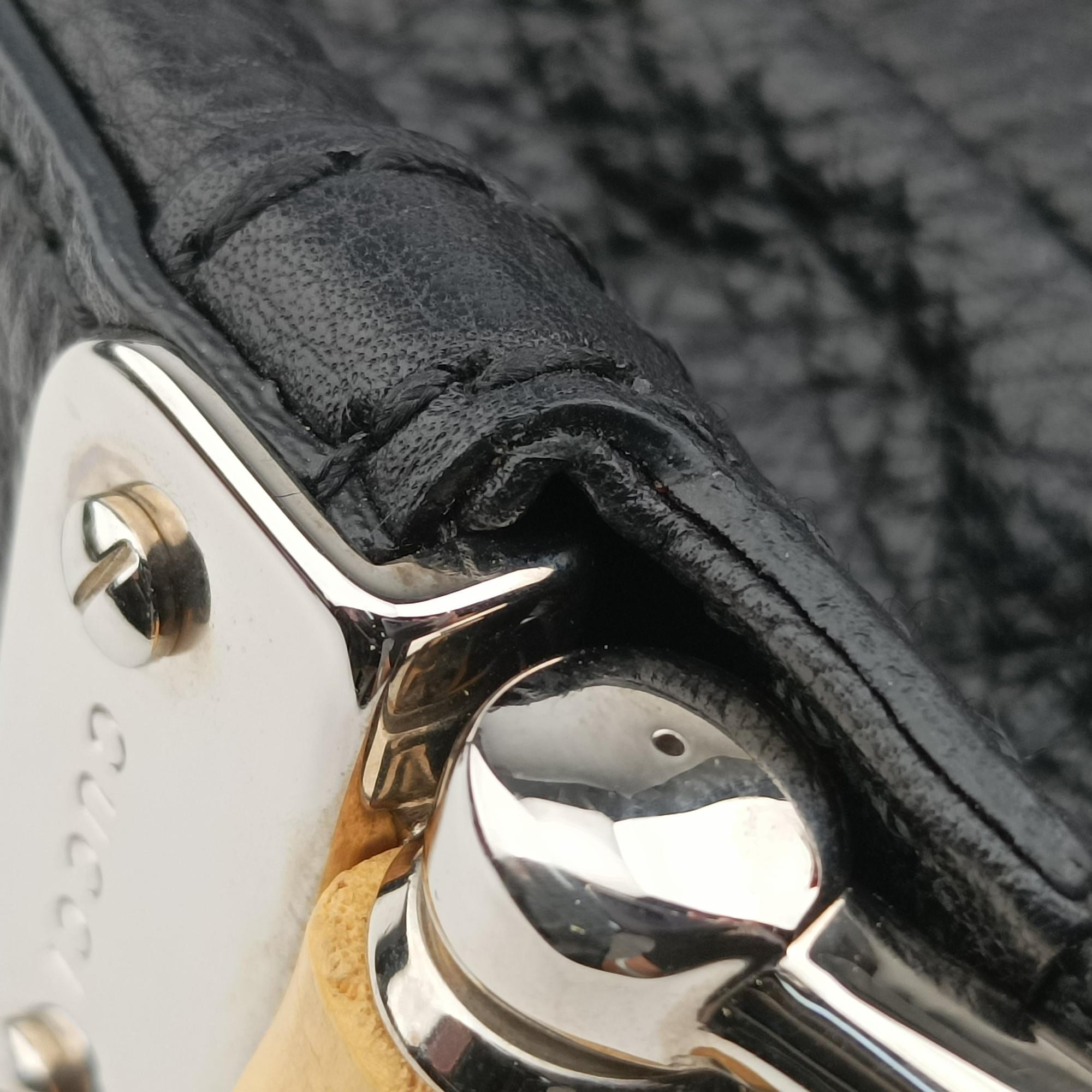 Bamboo Bar Hobo Black Leather 257090 I7596458バンブーバーホーボー ブラック レザー 257090 I7596458