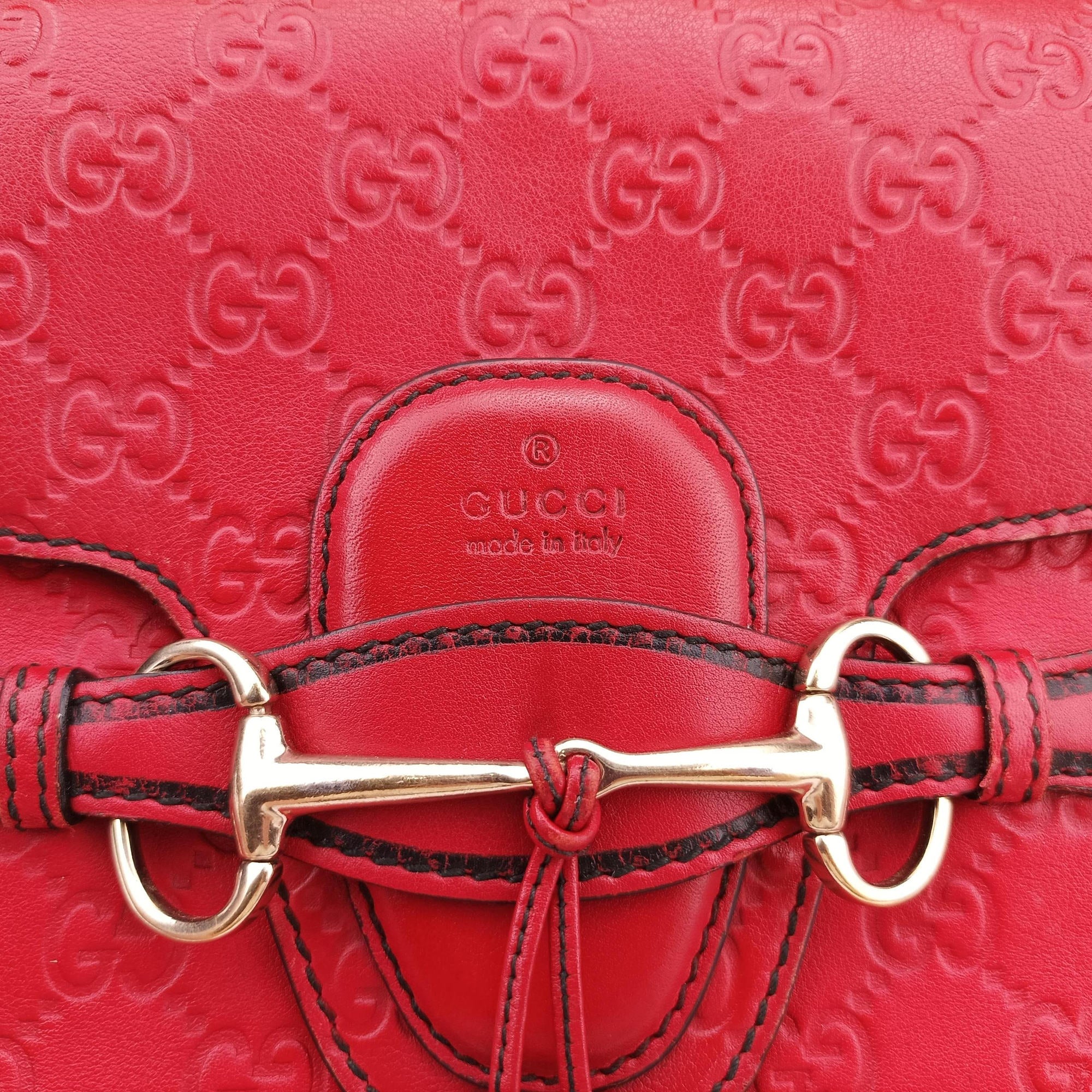 Emily Red Leather 295403 C012786601エミリー レッド レザー 295403 C012786601