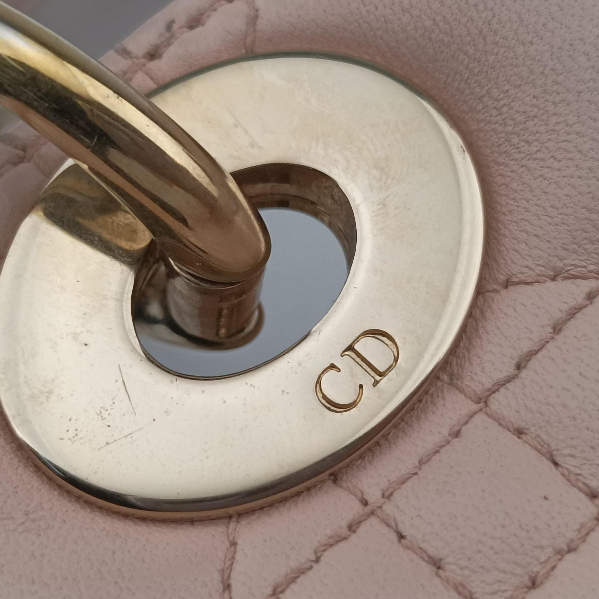 Lady Dior Pink lambskin 15-BO-0124レディディオール ピンク ラムスキン 15-BO-0124