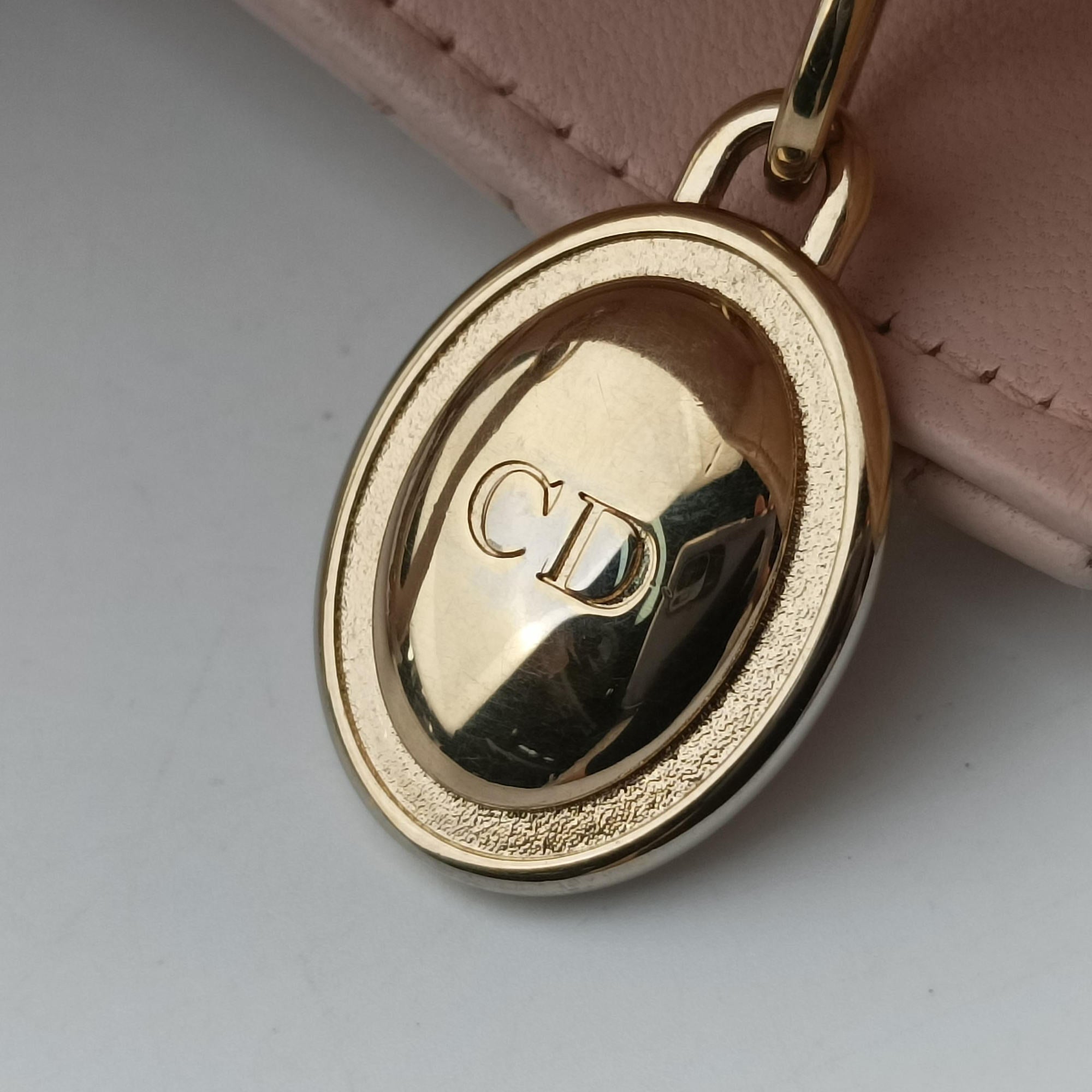 Lady Dior Pink lambskin 15-BO-0124レディディオール ピンク ラムスキン 15-BO-0124