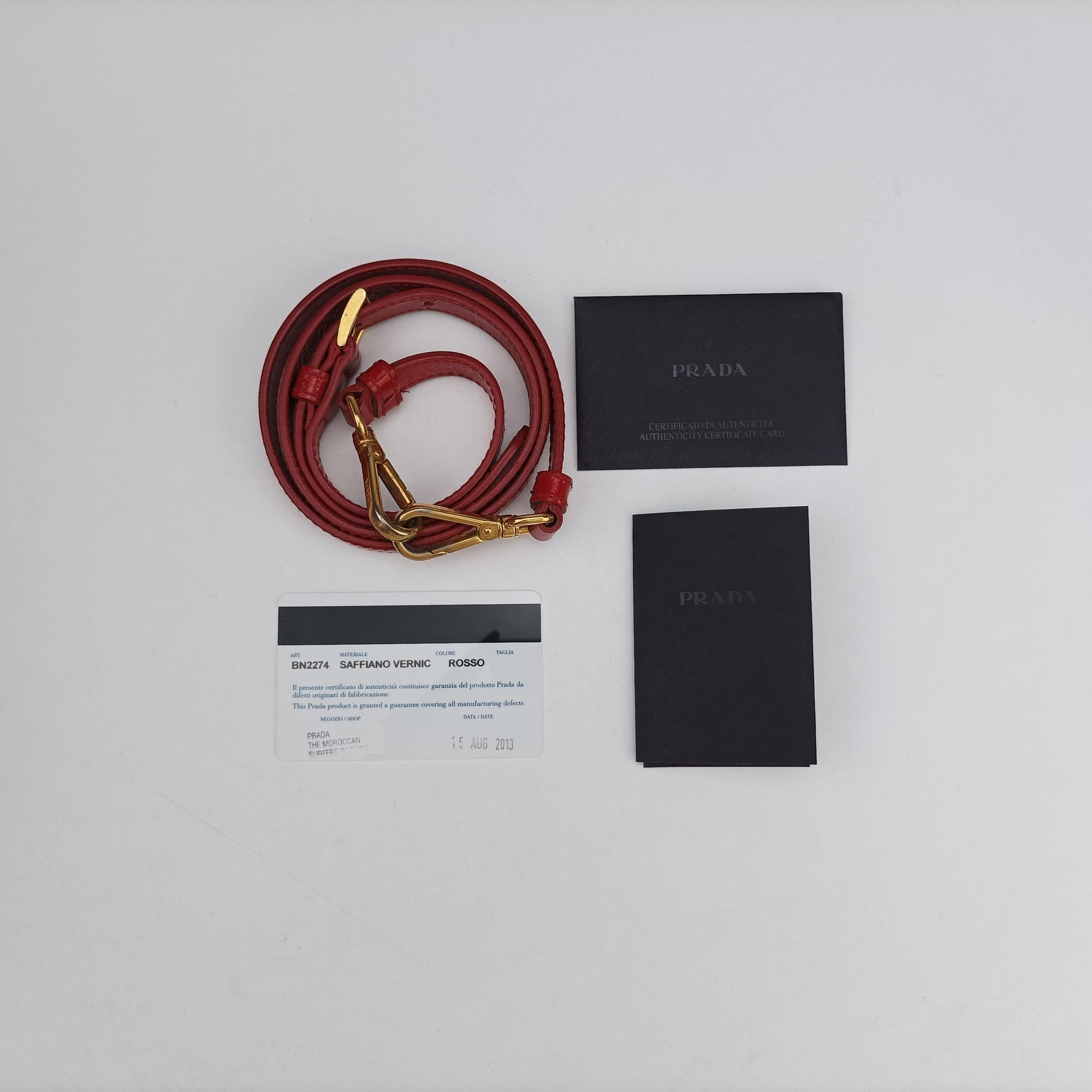 Galleria Red SAFFIANO Patent BN1801 110ガレリア レッド サフィアーノ パテント BN1801 110