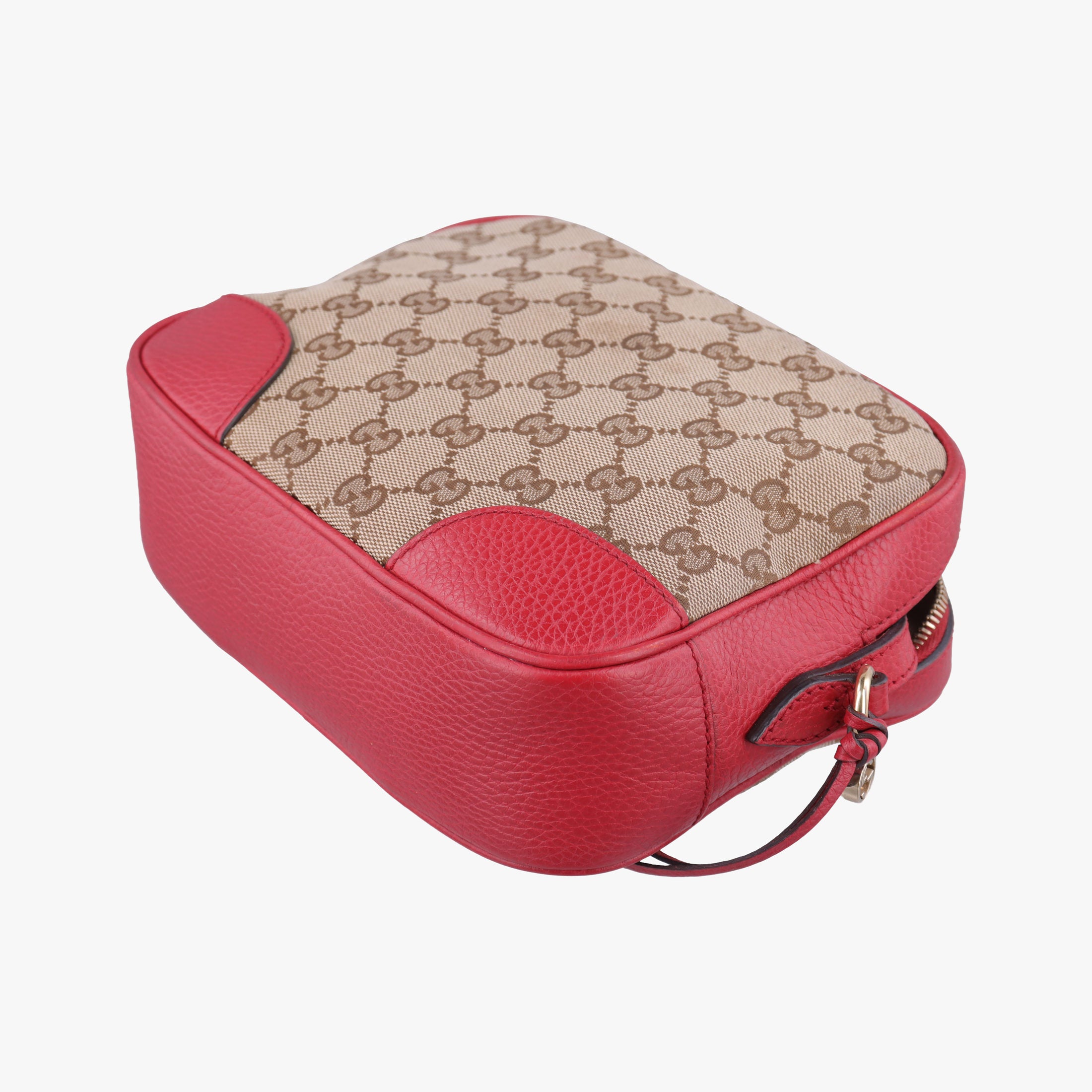 Bree Microguccissima khaki×red canvas×leather 449413 G026324009ブリー マイクログッチシマ カーキ×レッド キャンバス×レザー 449413 G026324009