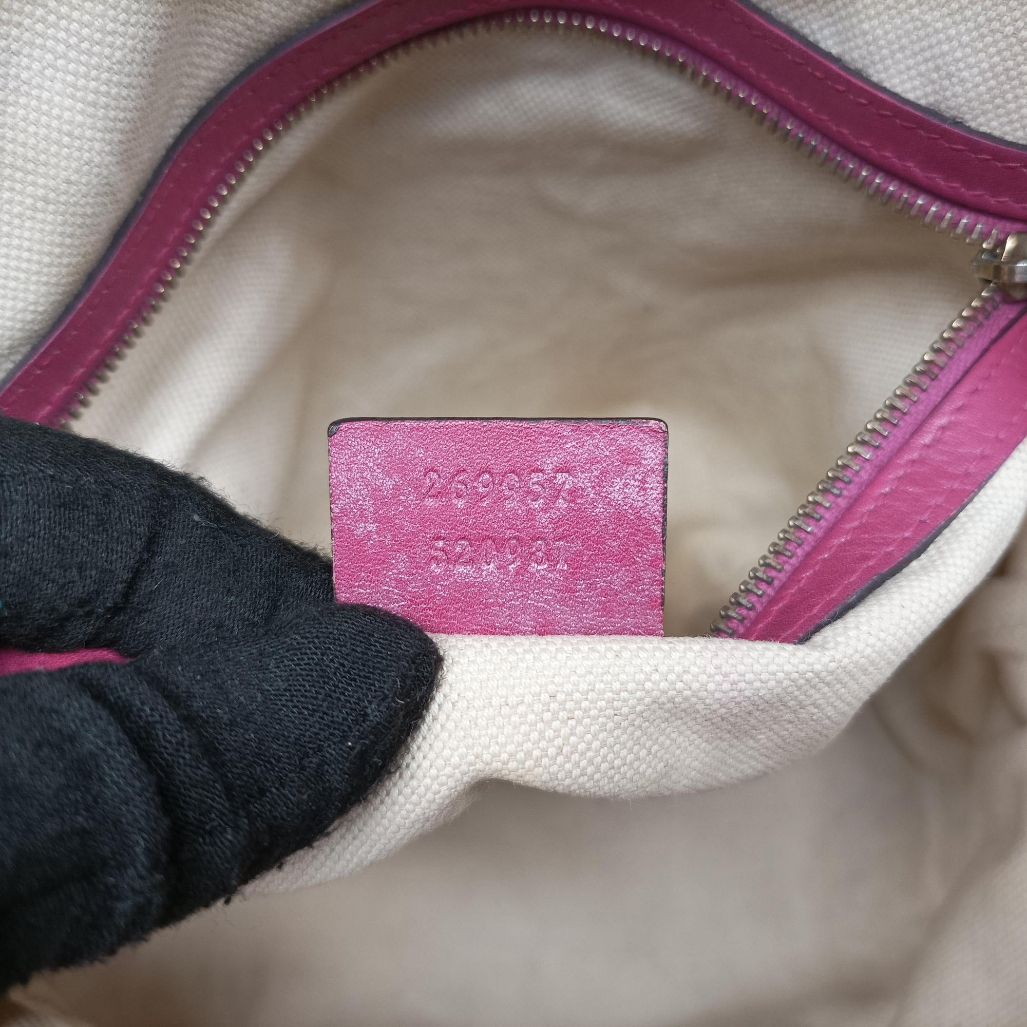 Guccissima Heart Bit Rose Leather 269957 H010798392グッチシマ ハートビット ローズ レッド レザー 269957 H010798392