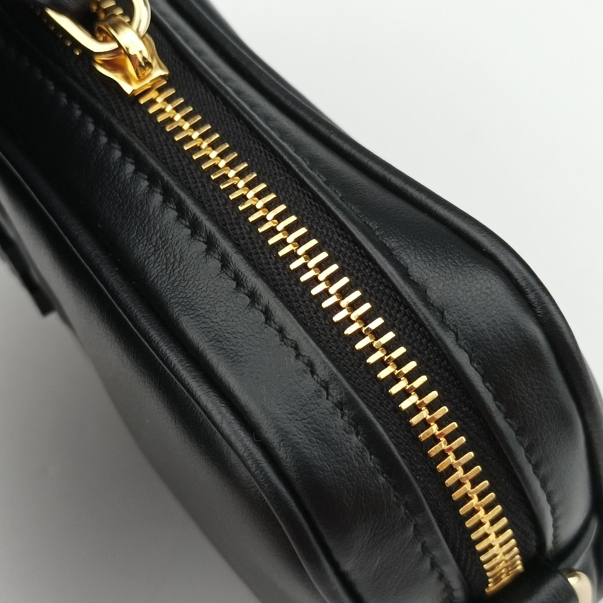 Logo belt Black leather DNP104ロゴベルト ブラック レザー DNP104