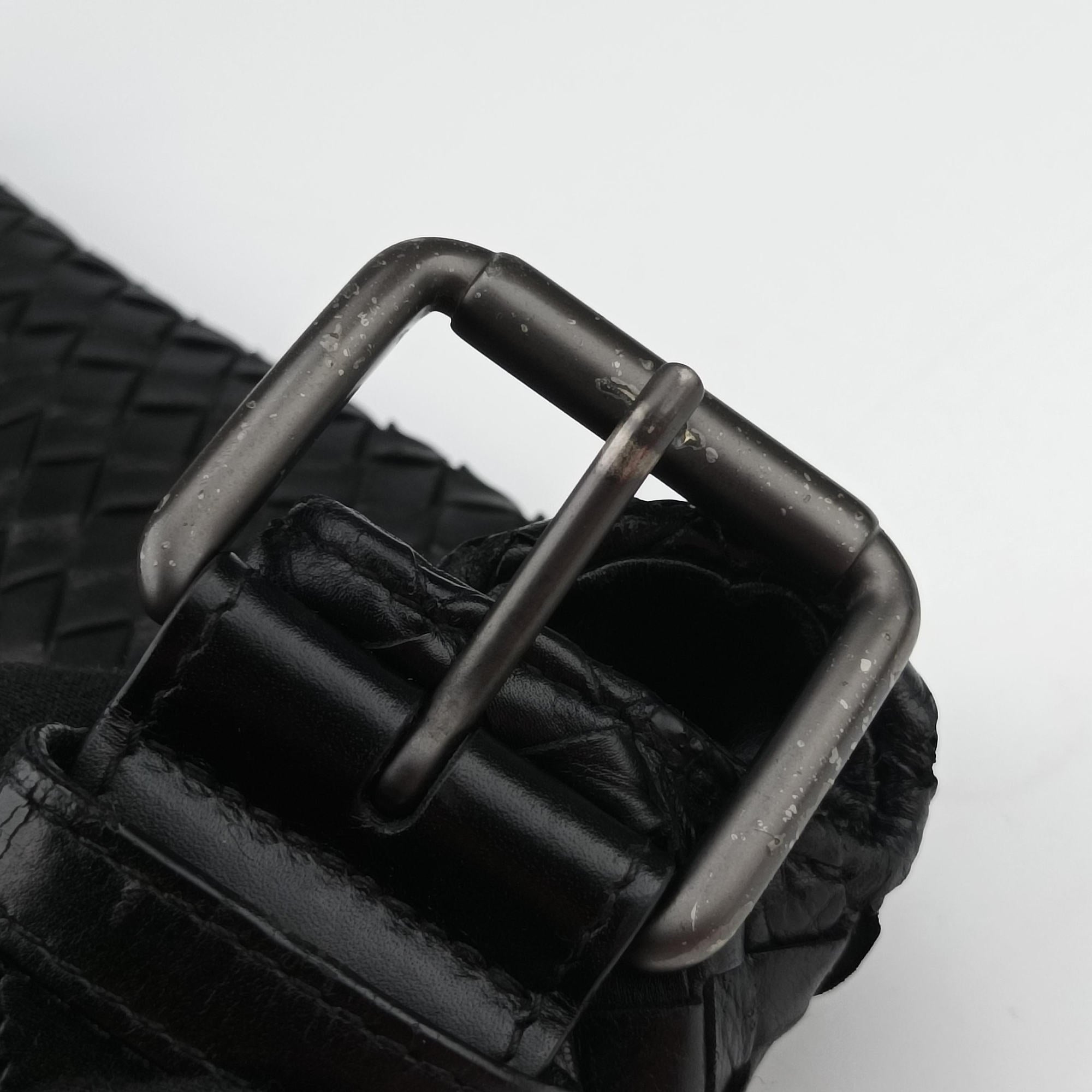Intrecciato Black lambskin B01814913Pイントレチャート ブラック ラムスキン B01814913P