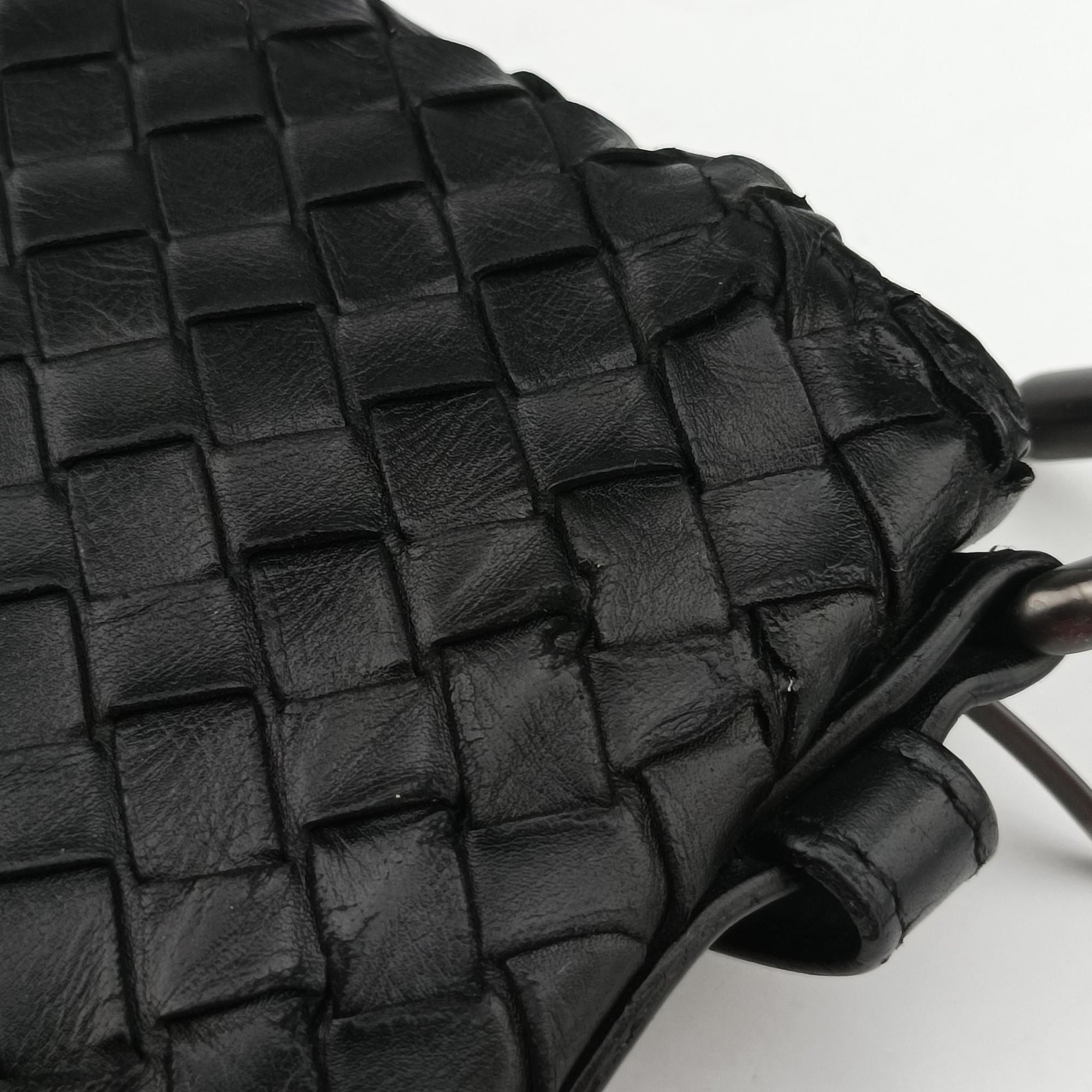 Intrecciato Black lambskin B01814913Pイントレチャート ブラック ラムスキン B01814913P