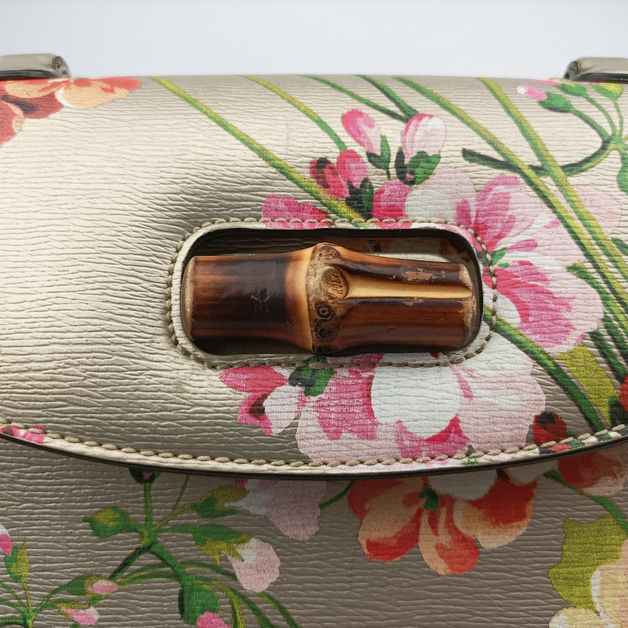 Bamboo Golden×Multicolour Leather 409398 B01987410バンブー ゴールド×マルチカラー レザー 409398 B01987410