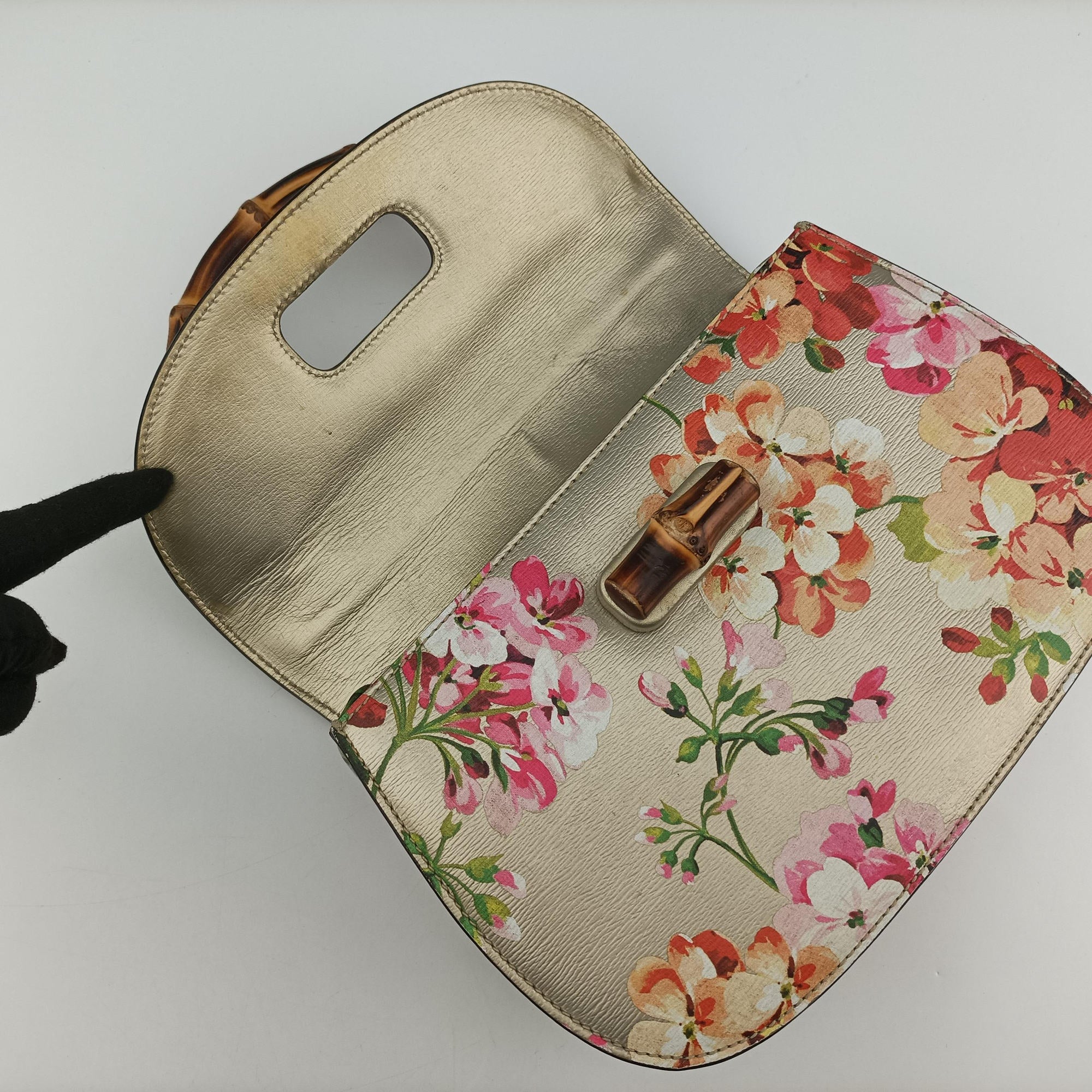 Bamboo Golden×Multicolour Leather 409398 B01987410バンブー ゴールド×マルチカラー レザー 409398 B01987410