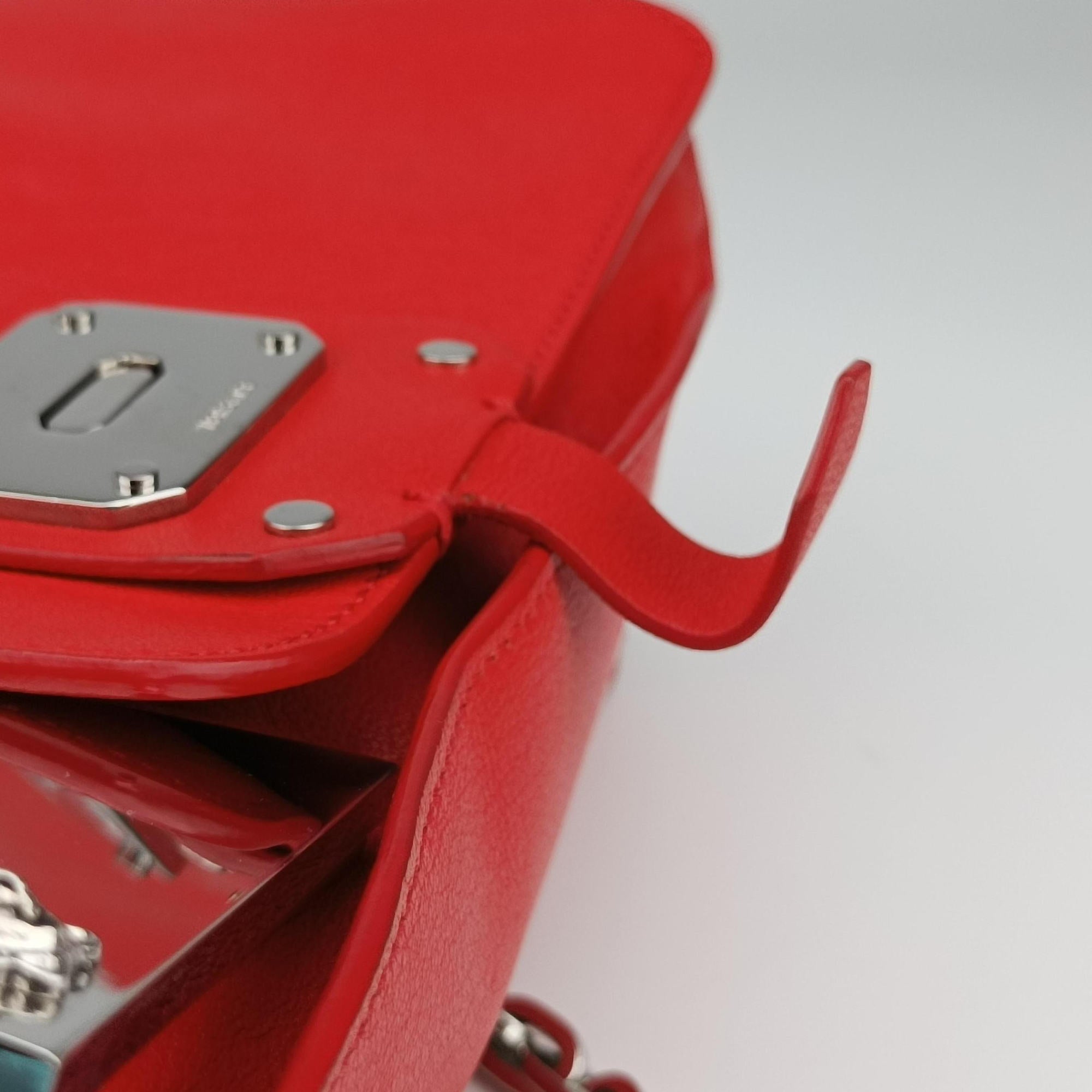Versace Borsa Stardvst Red leather CLG 520161327815ヴェルサーチ ボルサ スタードヴェスト レッド レザー CLG 520161327815