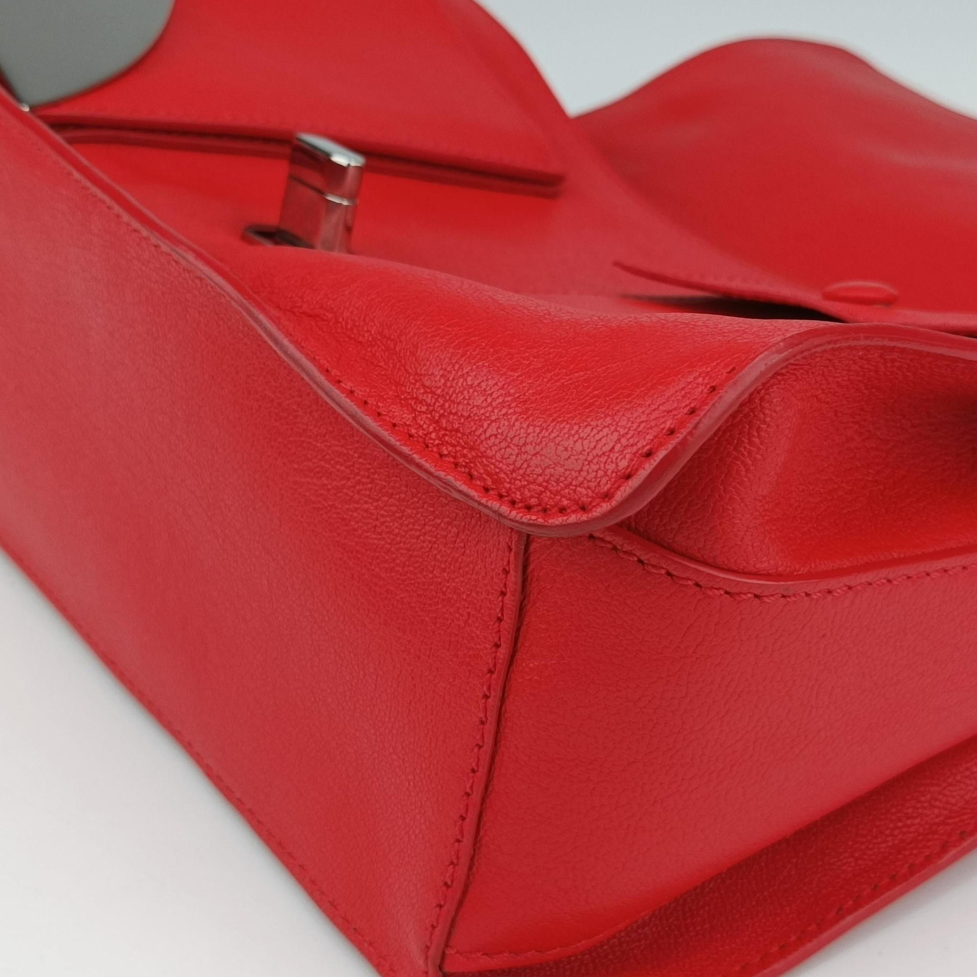 Versace Borsa Stardvst Red leather CLG 520161327815ヴェルサーチ ボルサ スタードヴェスト レッド レザー CLG 520161327815