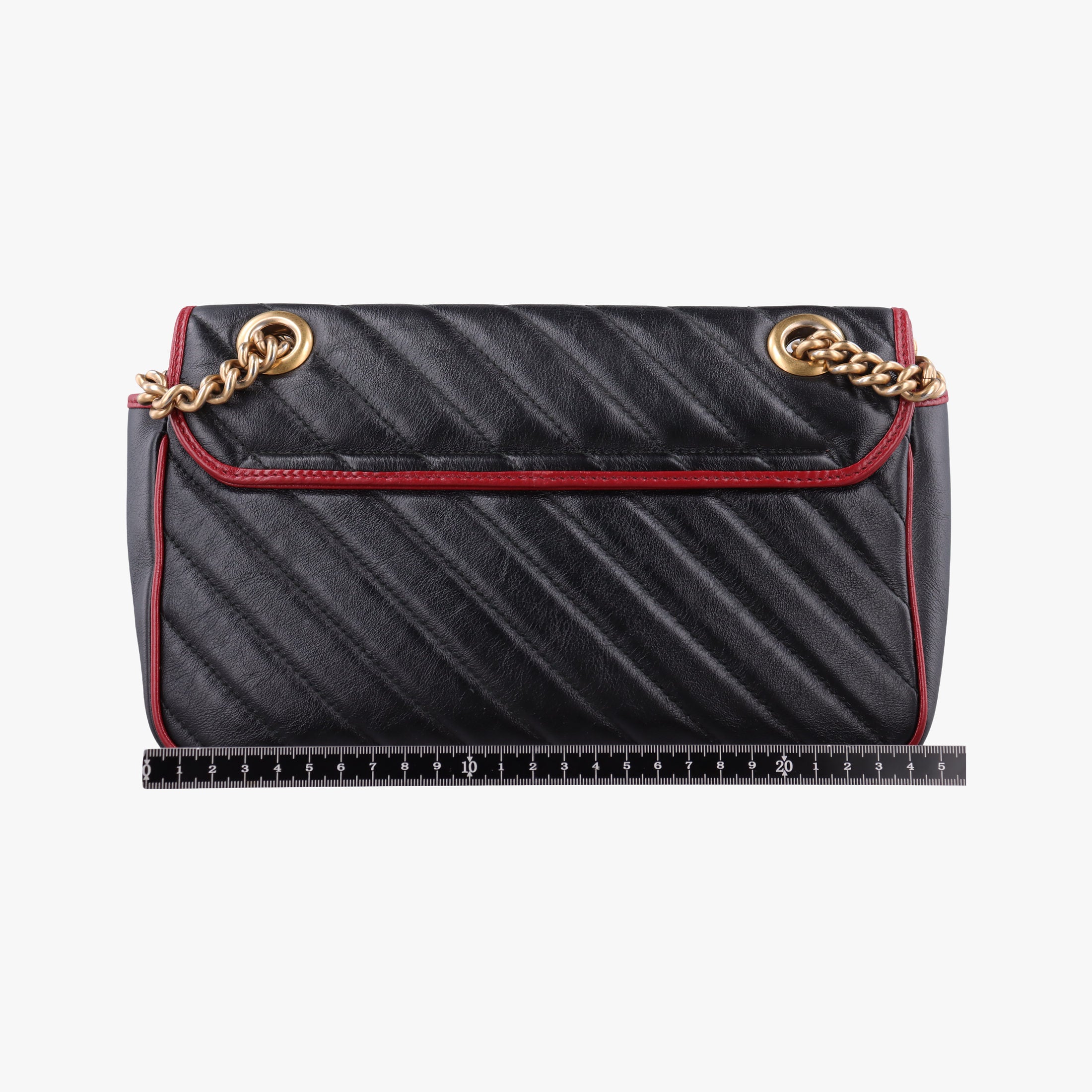 GG Marmont Black×red Leather 443497 F029280935GGマーモント ブラック×レッド レザー 443497 F029280935