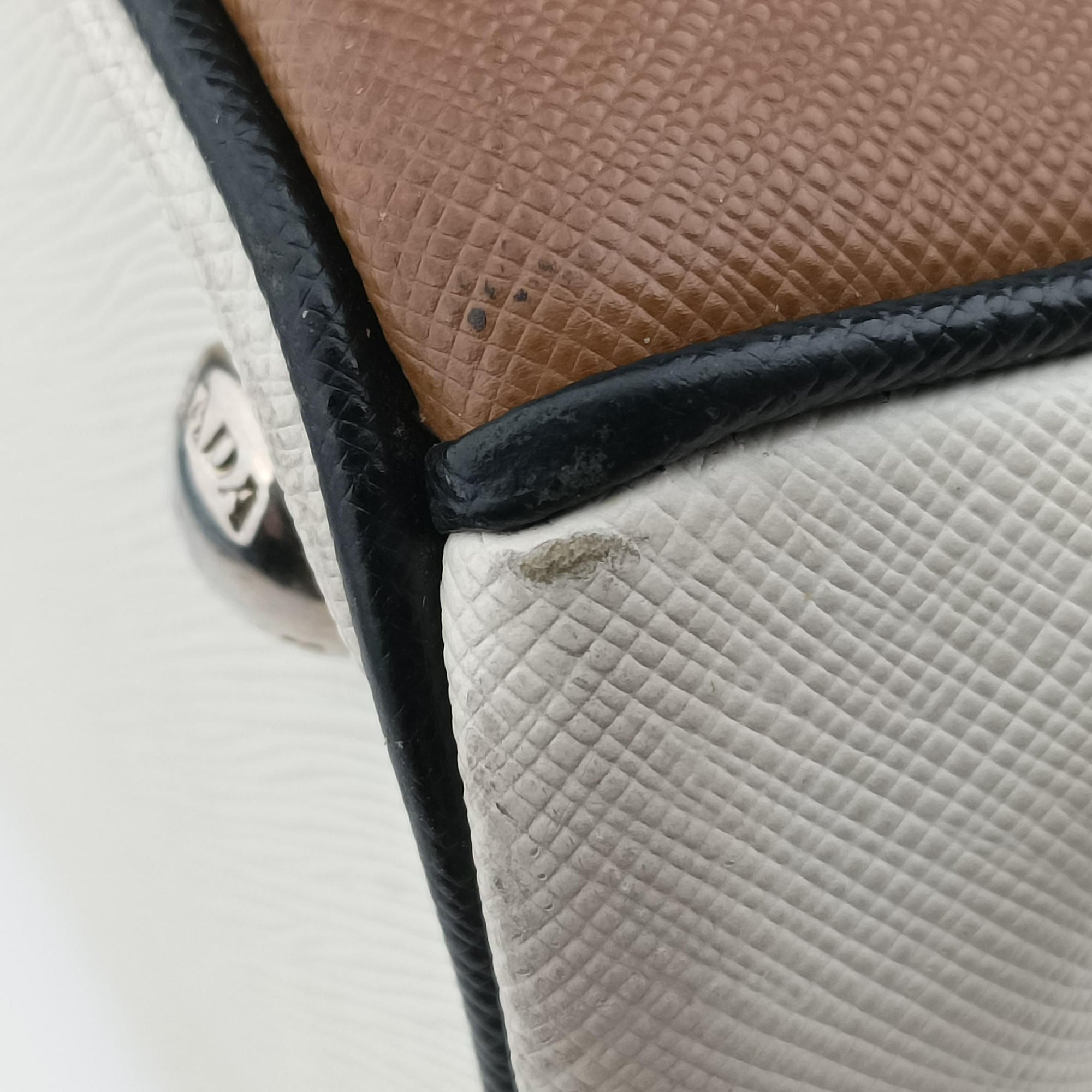 Galleria Brown × Black × White Leather 180/Aガレリア ブラウン × ブラック × ホワイト レザー 180/A